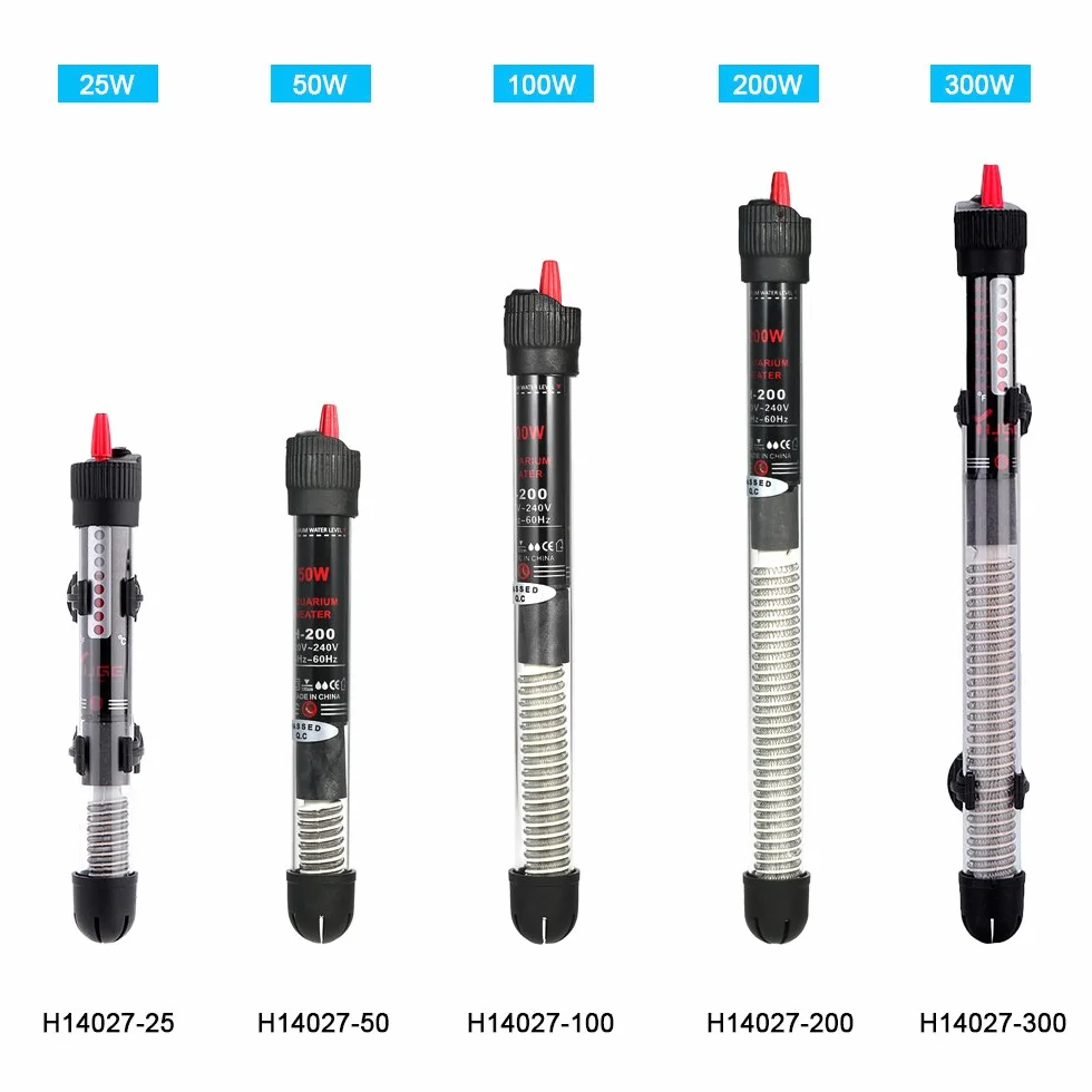 Grzejnik do akwarium 100 W, pręt grzewczy do akwarium z przyssawkami, termostat do akwarium, grzałka do akwarium, regulacja temperatury 220-240 V