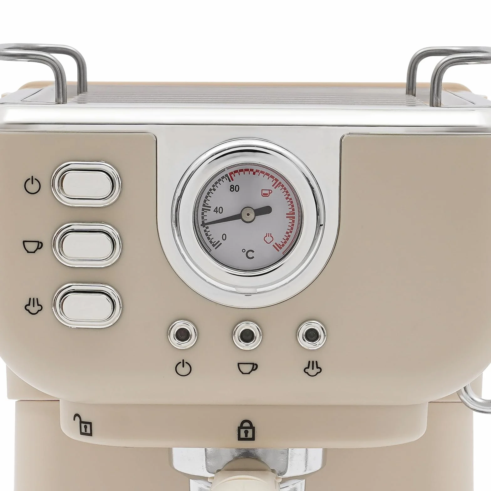 Ekspres do kawy ciśnieniowy, 1050W ekspresy do espresso, 20Bar ekspres do kawy, pojemność zbiornika na wodę 1,5L, zakres temperatur 92℃ ekspres do kawy Barista