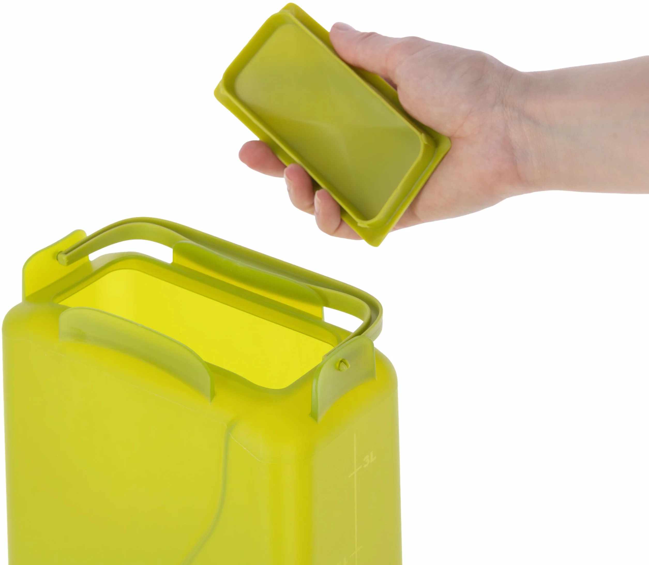 Kerbl Hobbyfarming Karmnik Automatyczny z Nóżkami, Automatyczne Podawanie Paszy, Wraz z Nóżkami, Zdejmowana Pokrywa, Odporny na Warunki Atmosferyczne, 5,5 Litra, Zielone