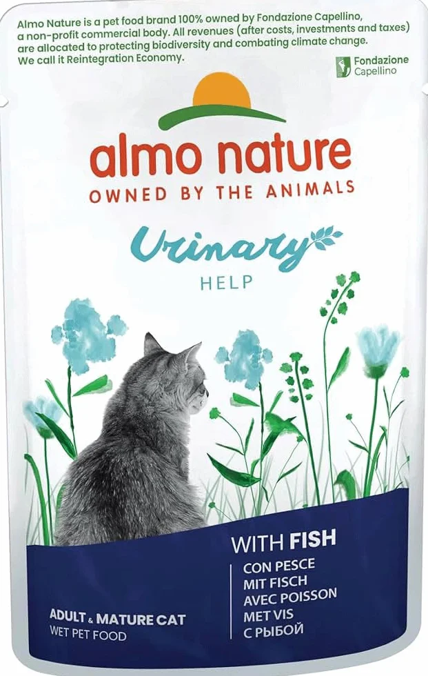 Almo Nature Functional Urinary Help Wilgotna karma dla dorosłych kotów wsparcie dróg moczowych 30 worków po 70 g