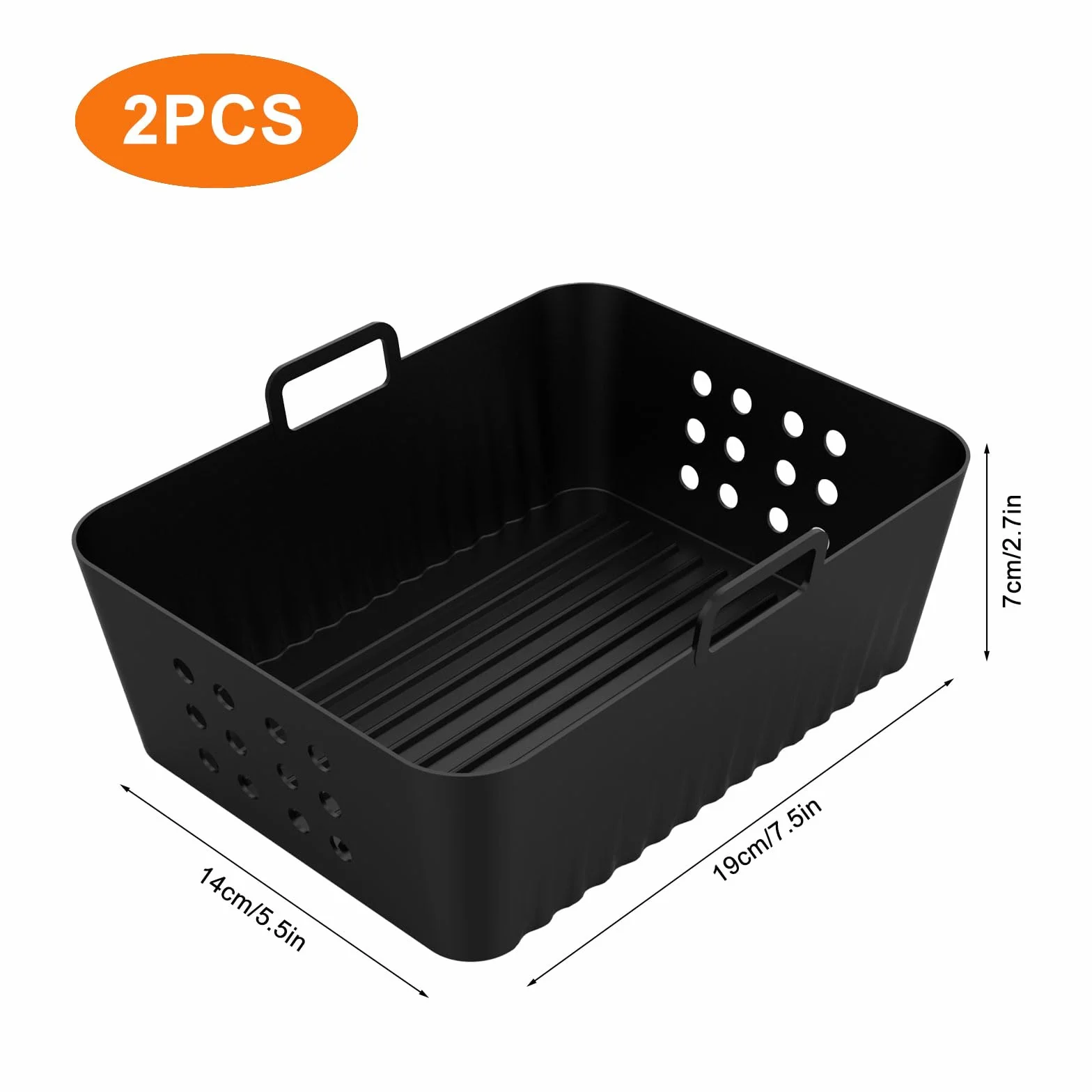 2 szt. Airfryer akcesoria do Ninja Foodi Max Dual Zone Af400eu Af300eu 9,5l, silikonowe wkładki Ninja do Foodi Max Double Stack Sl400eu, Airfryer silikonowa forma do frytkownicy na gorące powietrze