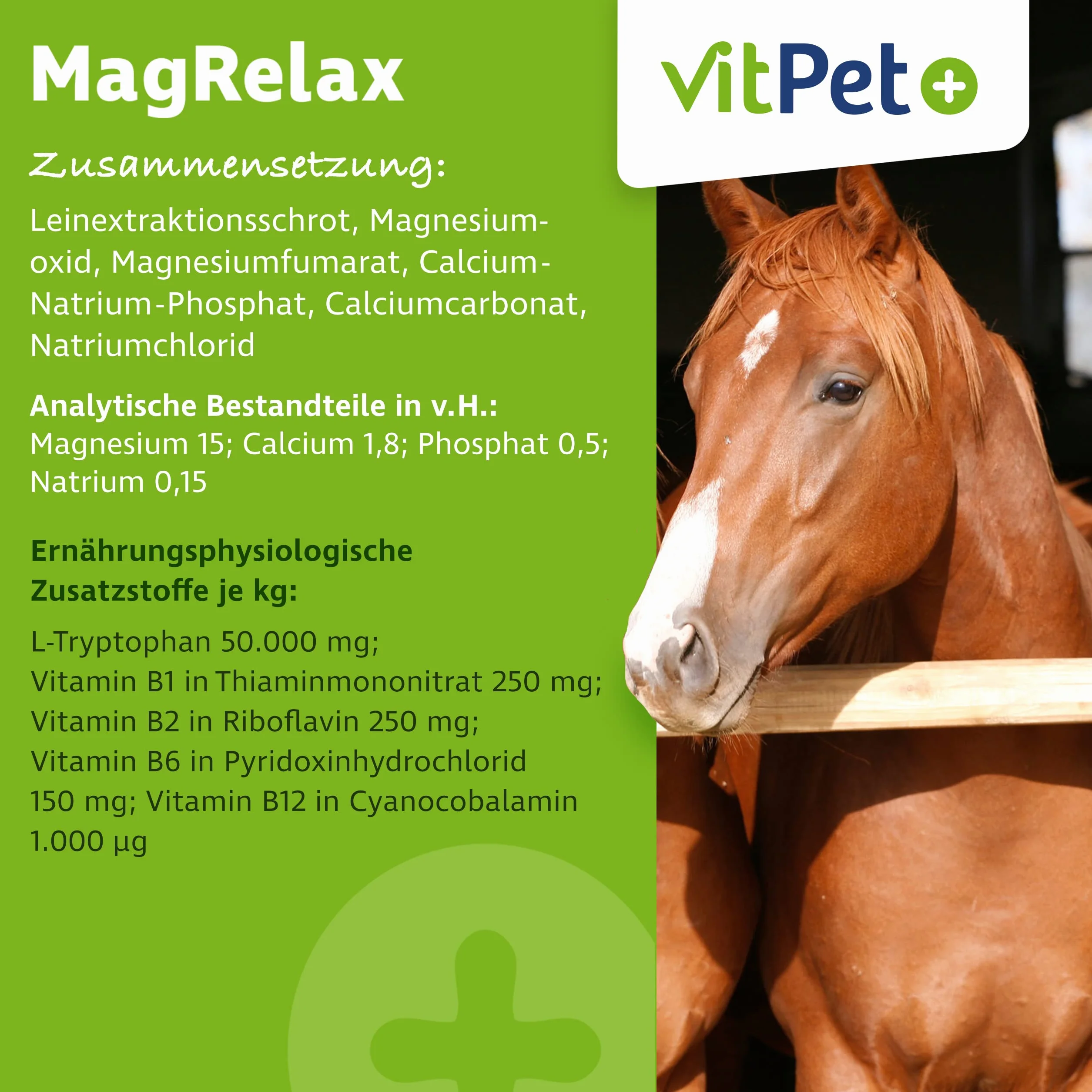 MagRelax suplement magnezu dla koni z tryptofanem i witaminą B 2 kg
