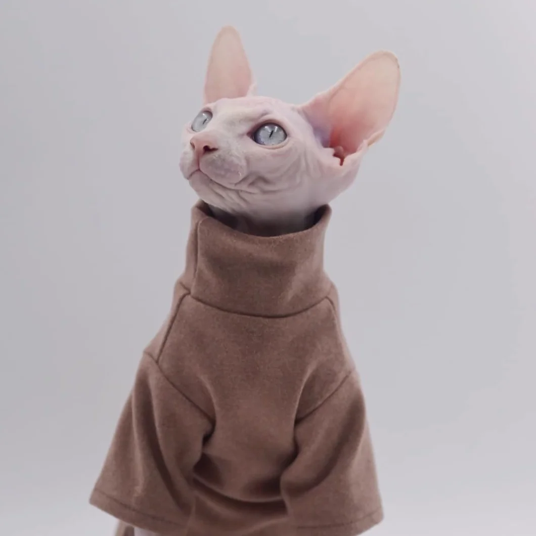 Sphynx Ubrania dla kotów, samonagrzewające się, ciepła bielizna termiczna, bezwłose, ubrania dla kota Sfinksa, Devon, Cornish ubrania dla kotów i małych kotów i psów (czarne), rozmiar L