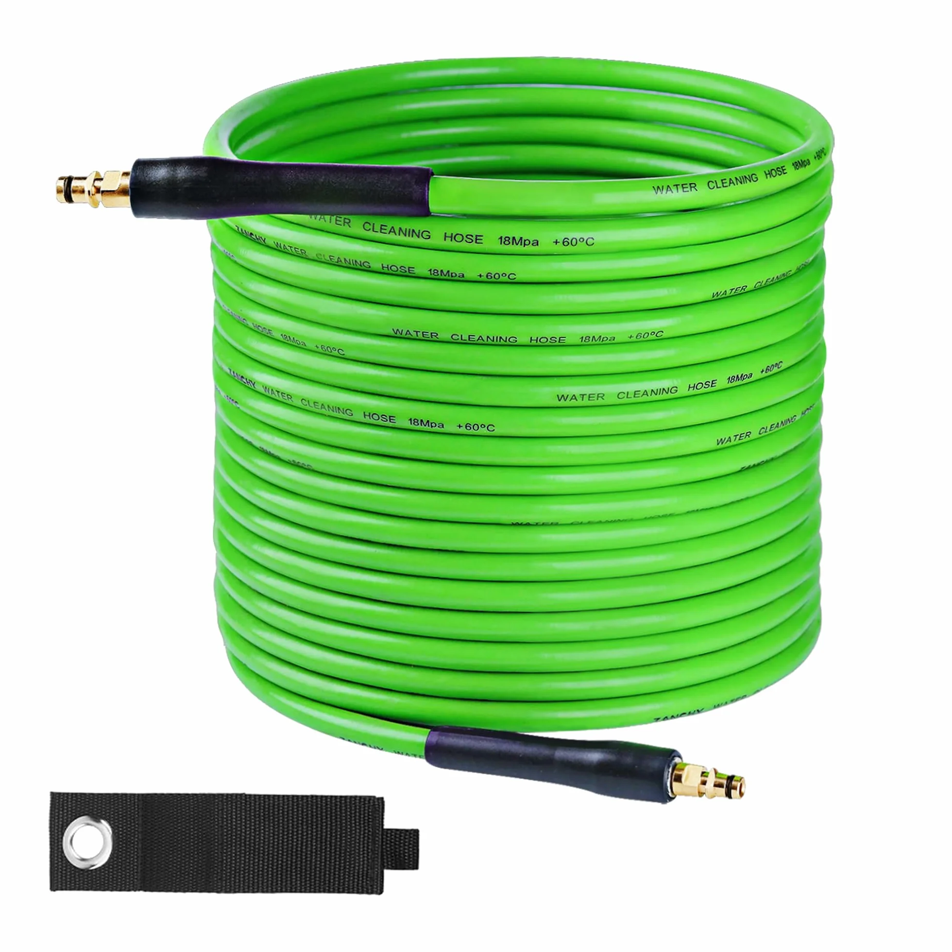 Wąż do myjki wysokociśnieniowej 10 m do Karcher serii K K2 K3 K4 K5 K6 K7, zielony wąż wymienny, zamiennik myjki strumieniowej z szybkozłączką