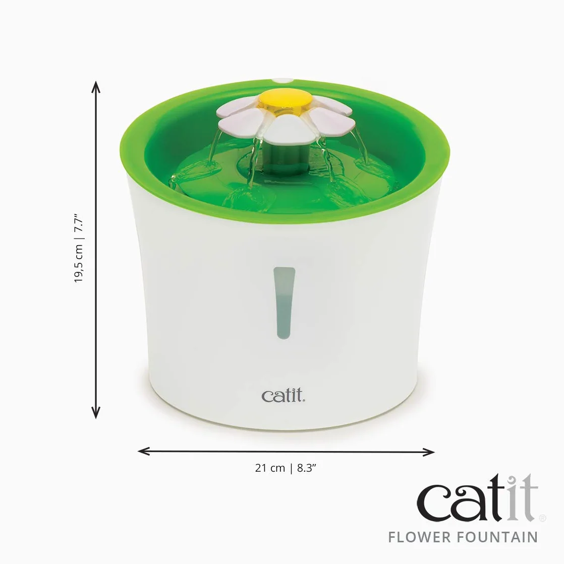 Catit Flower Fontanna do Picia 3 l Biały Zielony