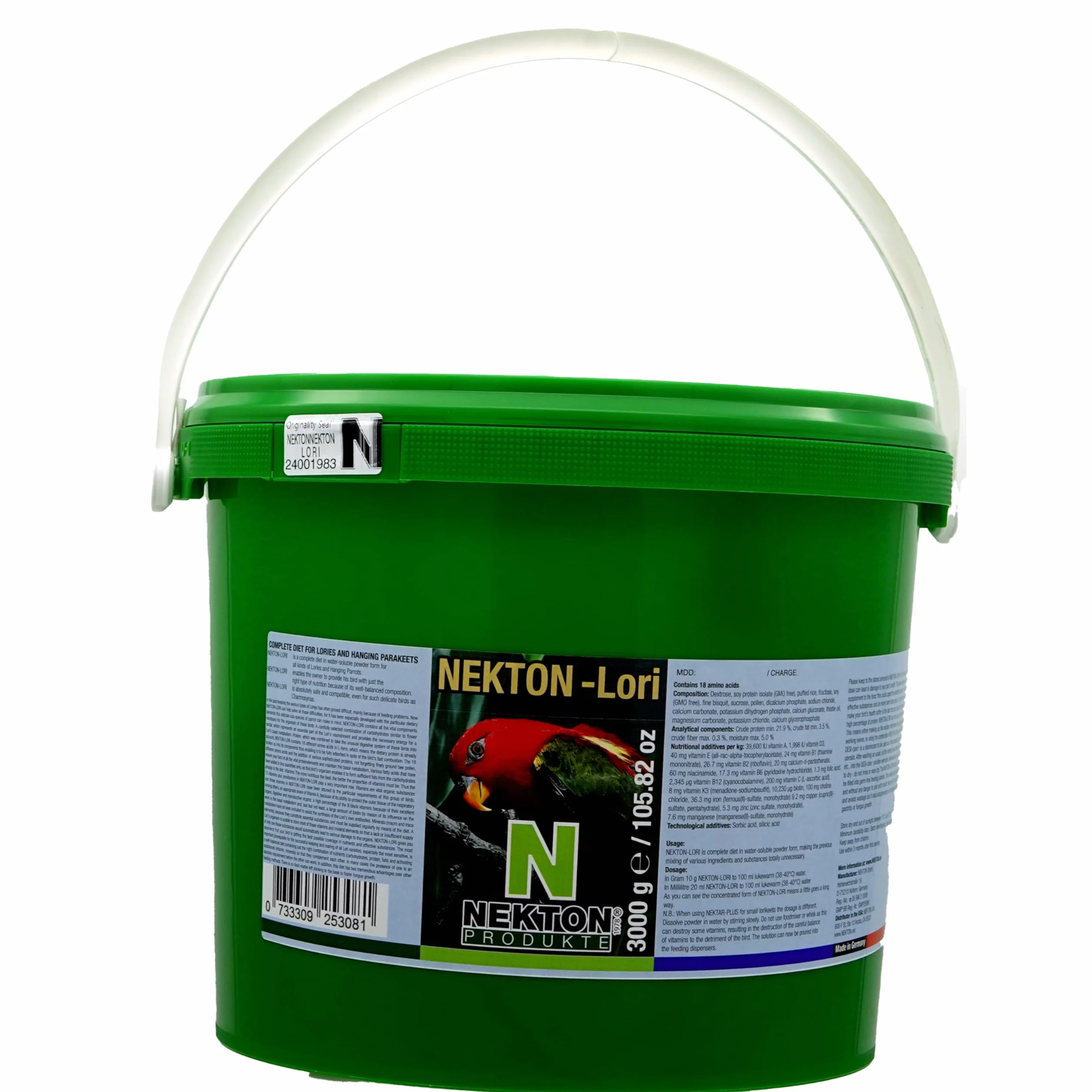 Nekton Lori Koncentrat Paszy dla Papug 3 kg
