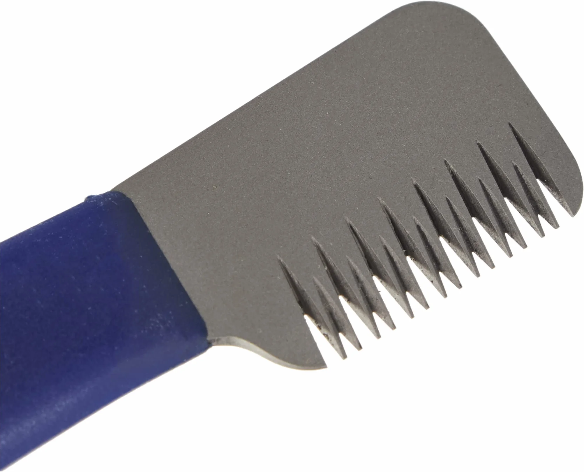 Hauptner 68532000 uniwersalny nóż do przycinania prawej, 13 cm do włosów kryjących, nierdzewny, niebieski