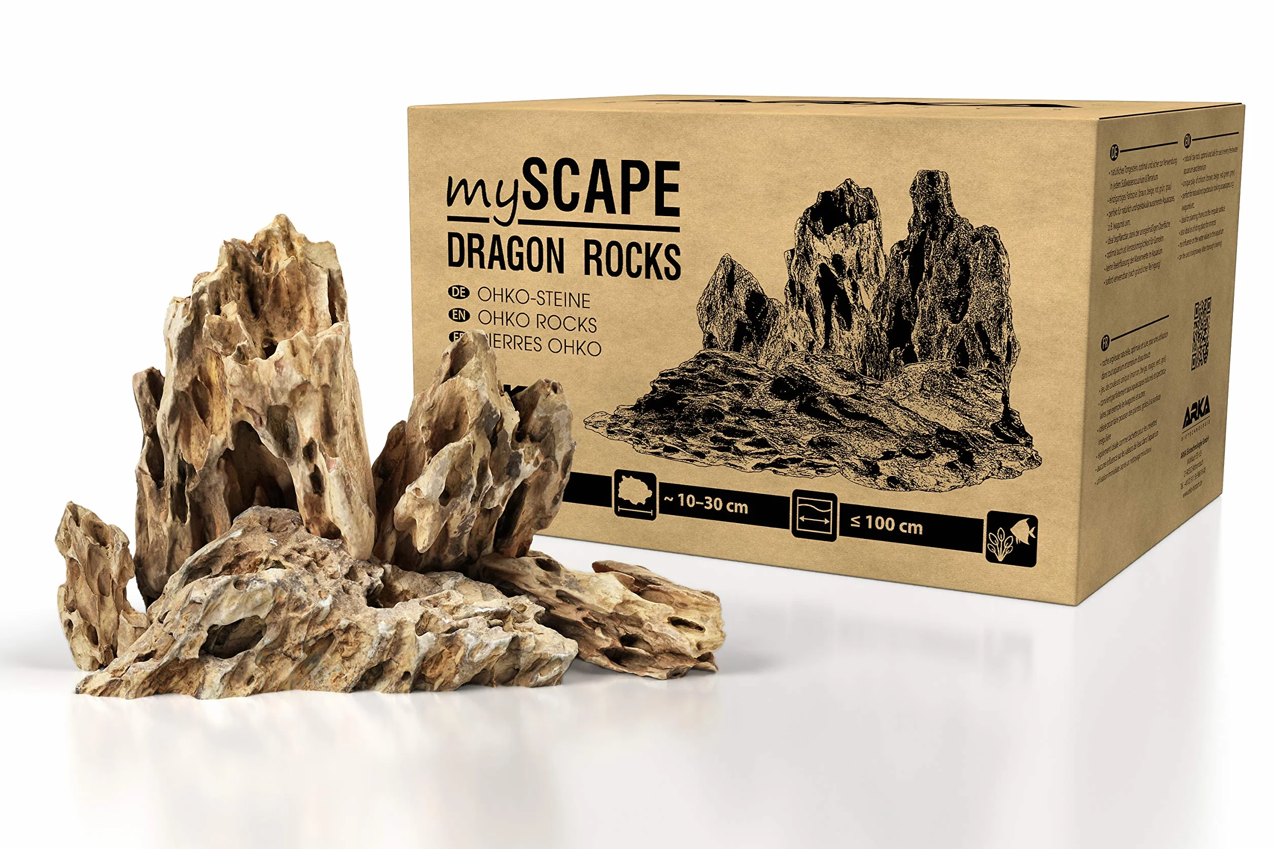 ARKA Aquatics myScape-Rocks Dragon smocze kamienie naturalny kamień do akwarium i terrarium 10 kg