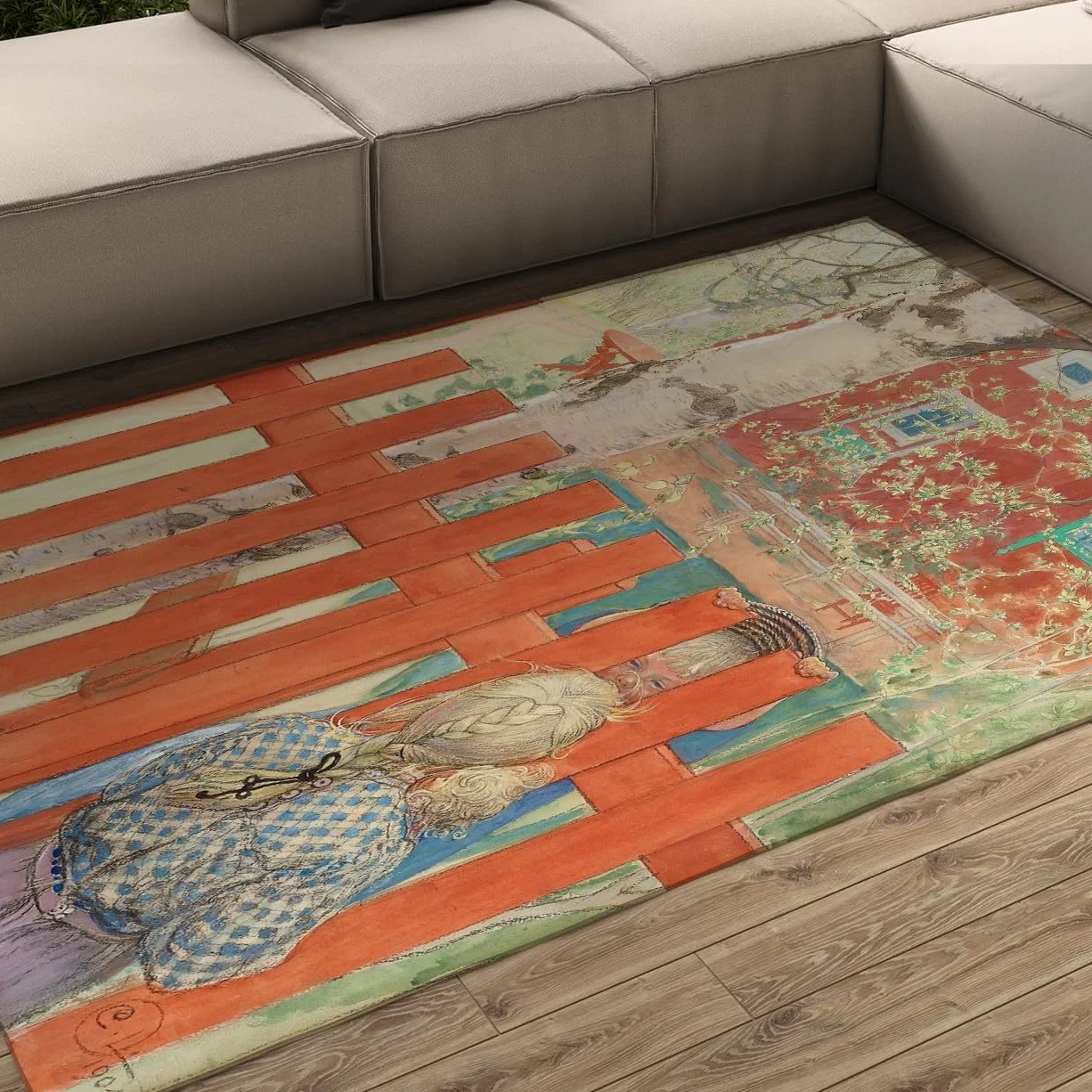 Artystyczne maty ogrodzeniowe Figurka Dywan Obszar 80x120cm Do Salonu Sypialni Kuchni Nieusuwalny Przedpokój Gościnny Balkon Stolik nocny Mata drzwiowa