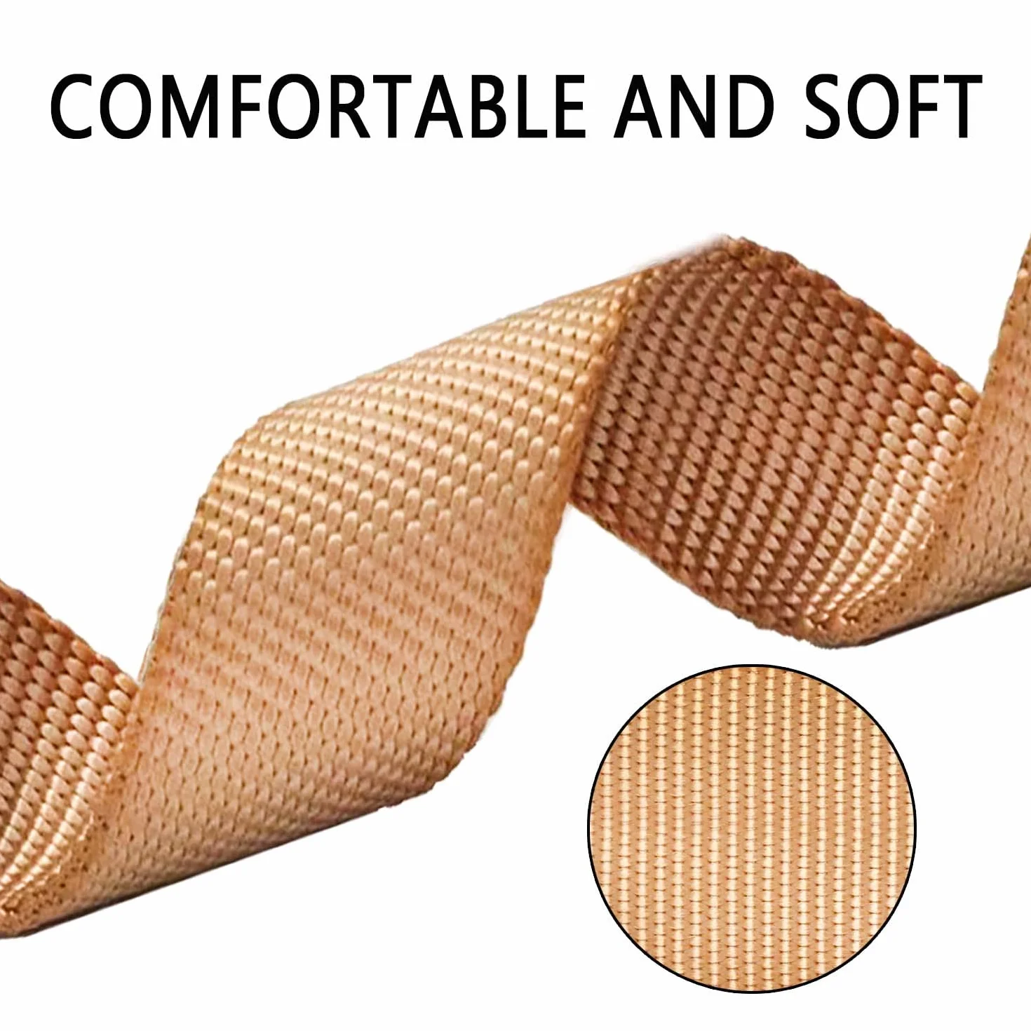 AiTodos® Brązowa Nylonowa Obroża, Szerokość: 2,5 cm, Oddychająca i Regulowana Obroża Dla Psa, Zalecany Obwód Szyi: 35-54 cm, Artykuły Dla Zwierząt Zapobiegające Gryzieniu