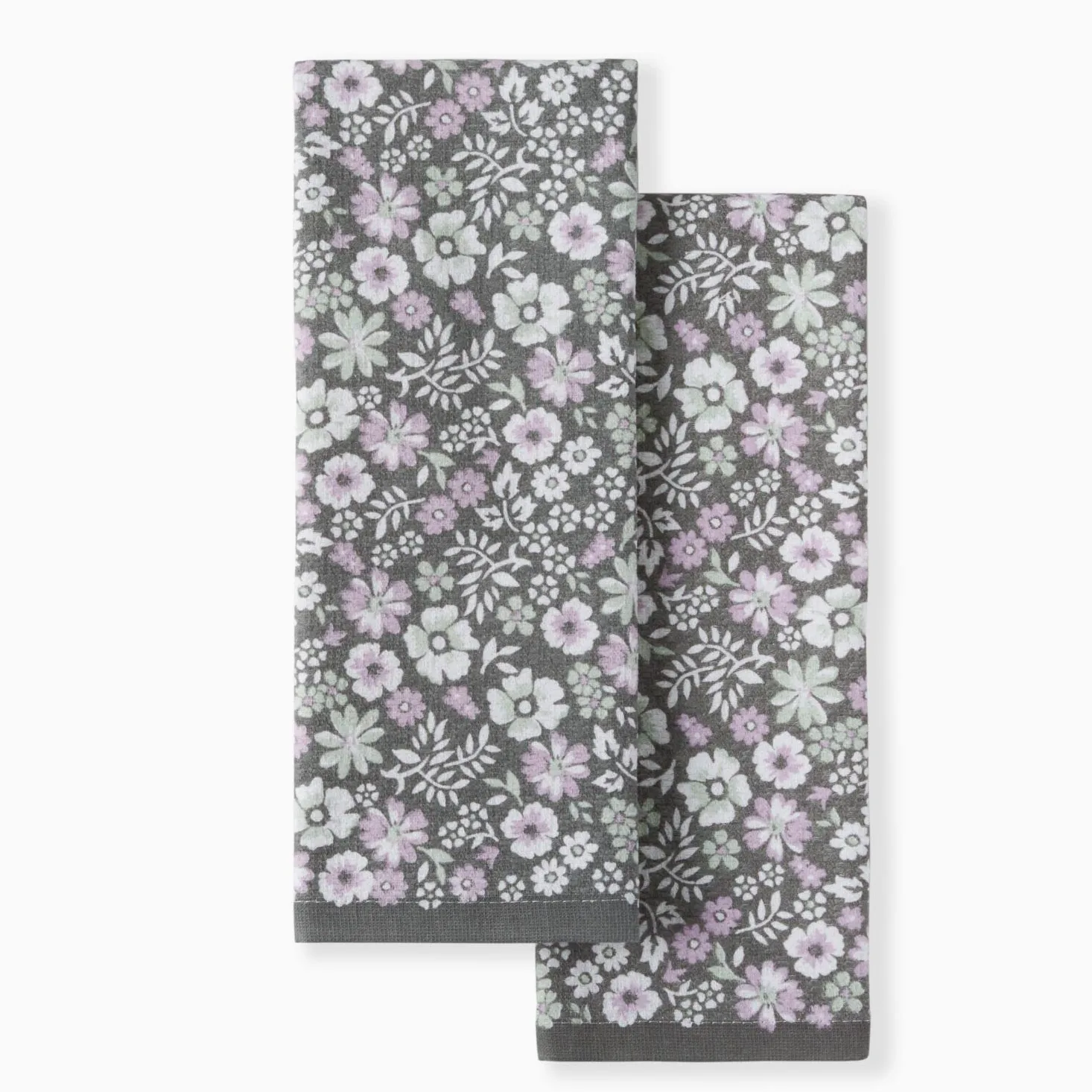 Martha Stewart Dwufunkcyjny ręcznik kuchenny zestaw 2-pak, kwiatowy kwiat, 40 cm x 71 cm
