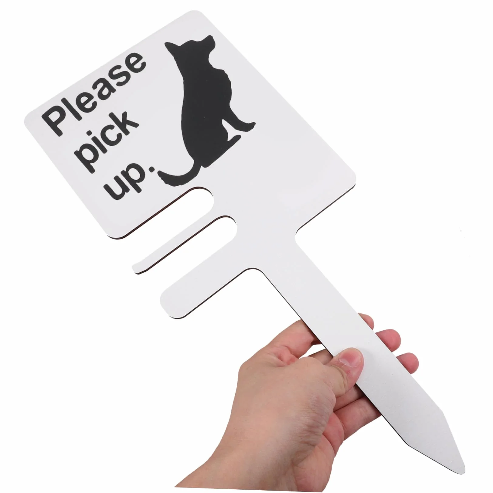 Podnieś znaki 'No Peeing Sign No Pooping Dog' znak bez psiej kupy znaki kot ogród palik ciepły znak ostrzegawczy kot kołek ogród zwierzę domowe znak bez kupy zawiadomienie proszę podnieść