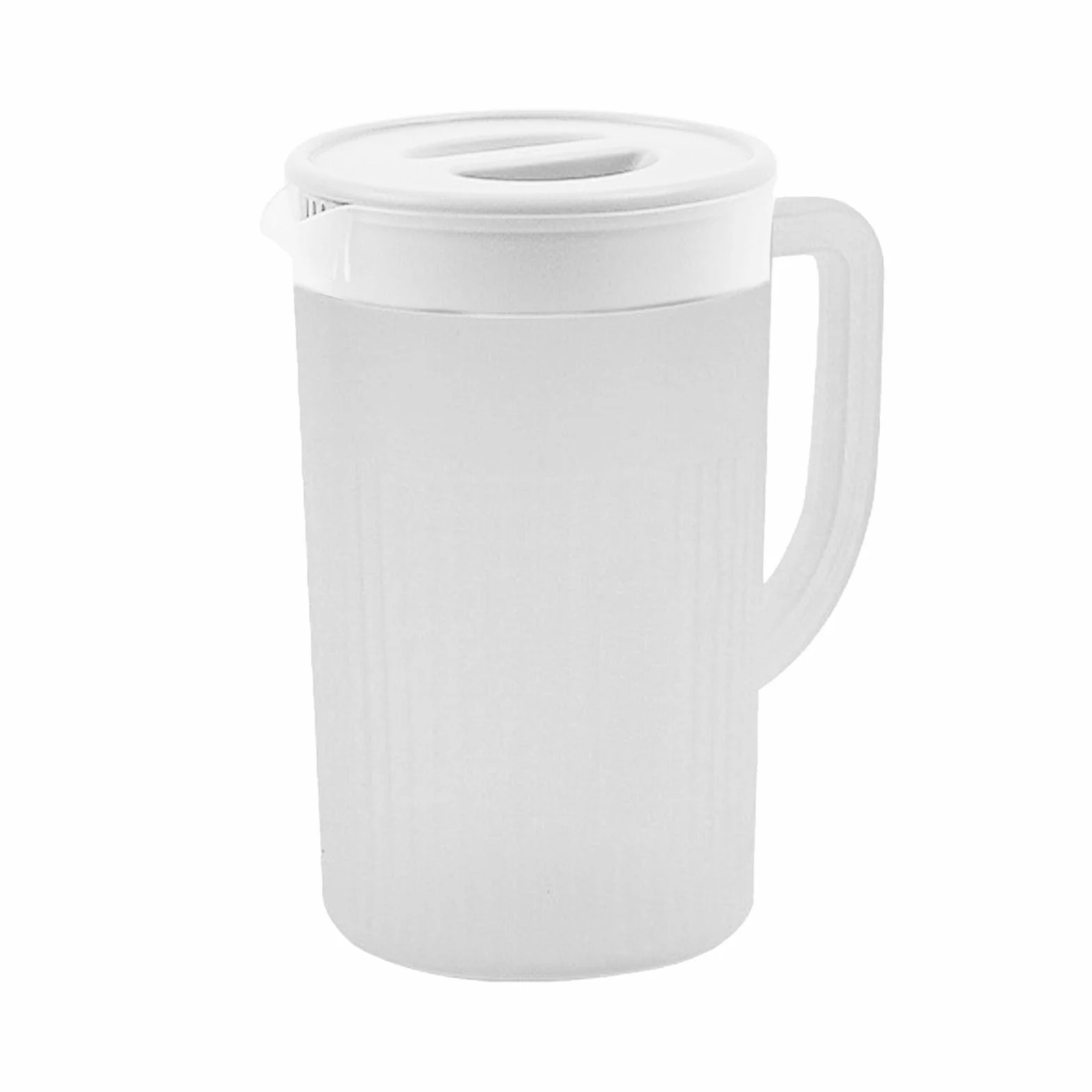 Generic Plastikowy Dzbanek na wodę o Dużej Pojemności Odporny na Wysokie Temperatury Dzbanek zimną wodę do Lodówki Sok i herbatę 2,7 L PP (WHITE)