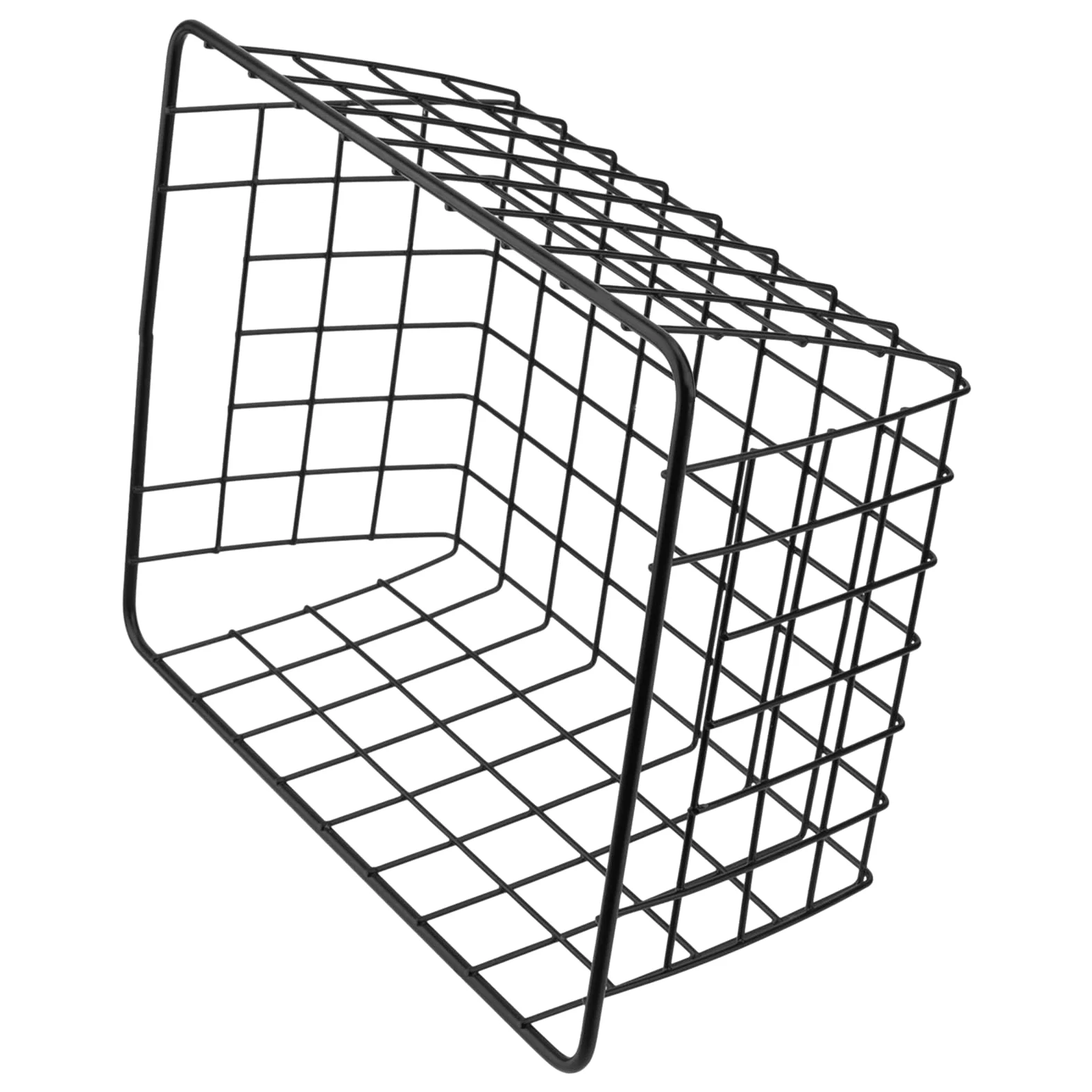ZOZOENHOU 2 sztuki koszy do przechowywania z drutu 28 x 22 x 12 cm, metalowy kosz, kosz ?azienkowy, metalowy kosz z otwartym drutem, ?elazny kosz wisz?cy, do biura, kuchni, ?azienki, kolor czarny