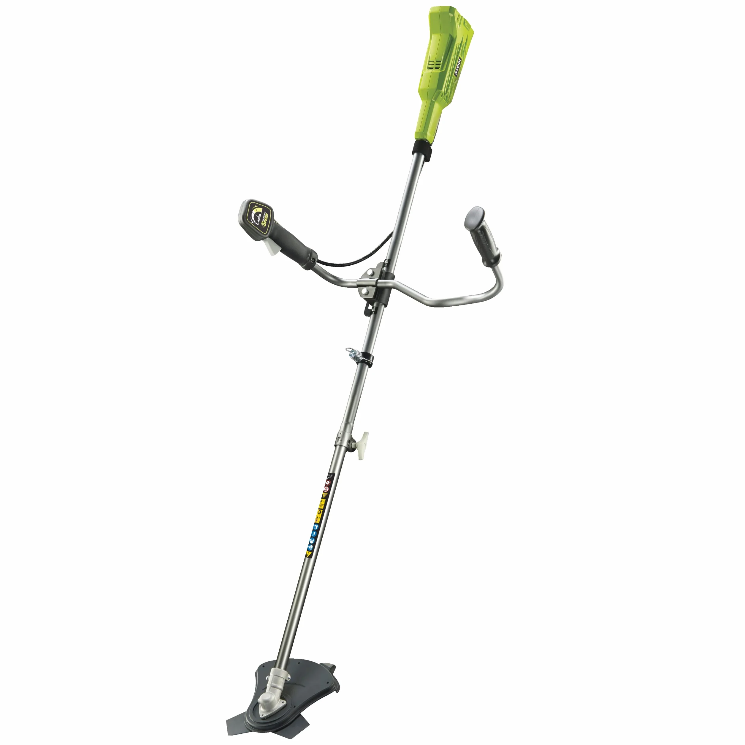 Ryobi Kosa Akumulatorowa 18 V, OBC1820B, Podkaszarka, Szerokość Koszenia 30 cm z Głowicą Żyłkową, 20 cm z Ostrzem Tnącym, Uchwyt Rowerowy, Regulacja Prędkości, bez Akumulatora i Ładowarki
