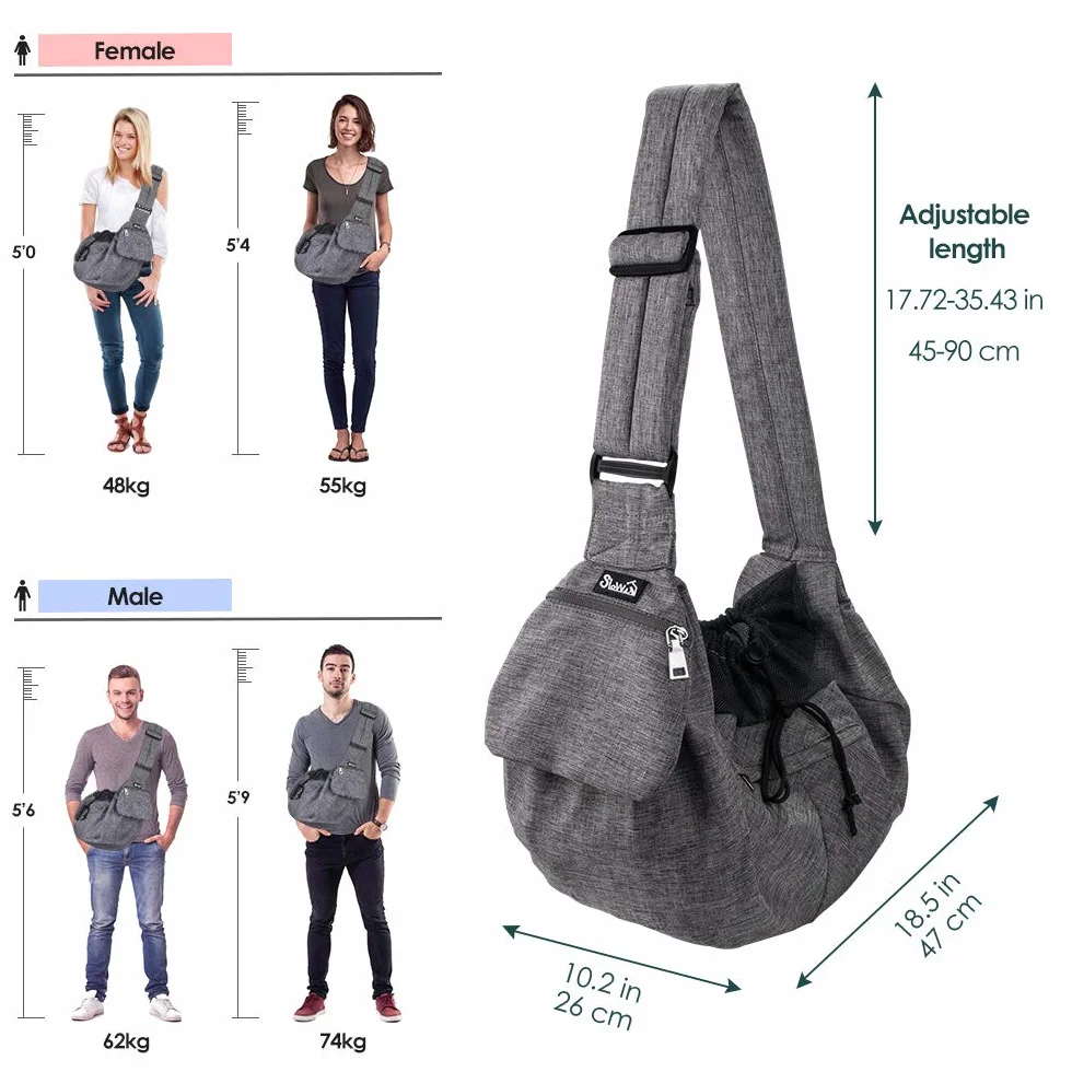 Torba na ramię dla psa do 4 kg, nosidełko dla szczeniaków