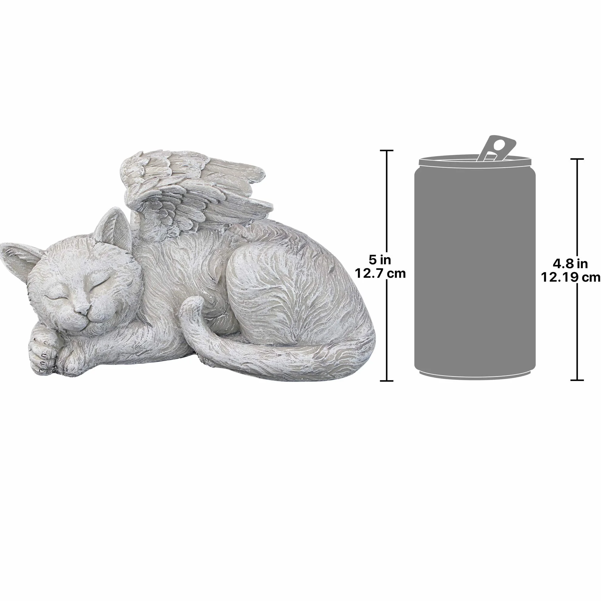 Design Toscano Anioł kota figurka nagrobna 14 x 10 x 12,5 cm
