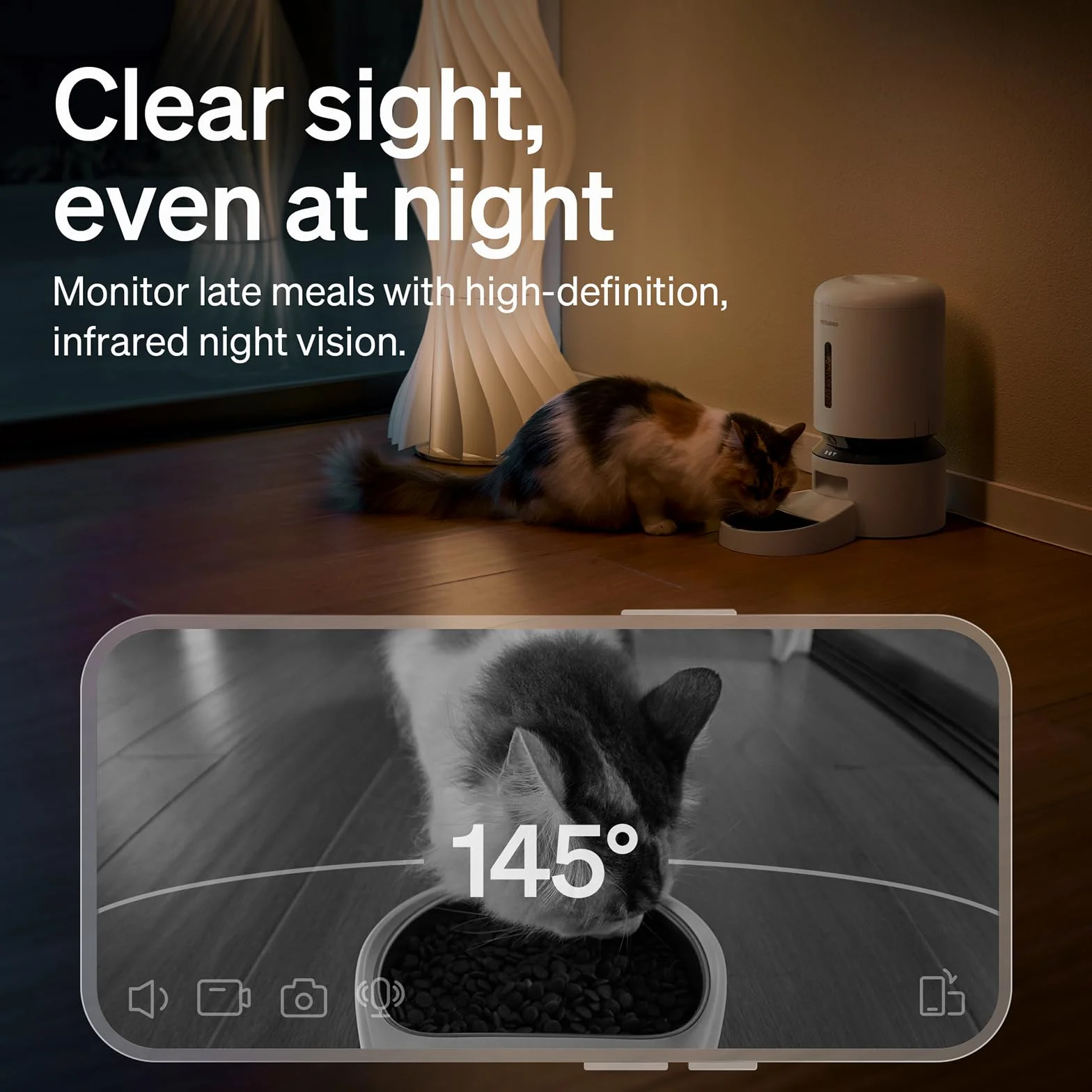 PETLIBRO Automatyczny dozownik do karmy 5 l z kamerą 1080P, 5G WiFi, czujnik niskiego poziomu żywności