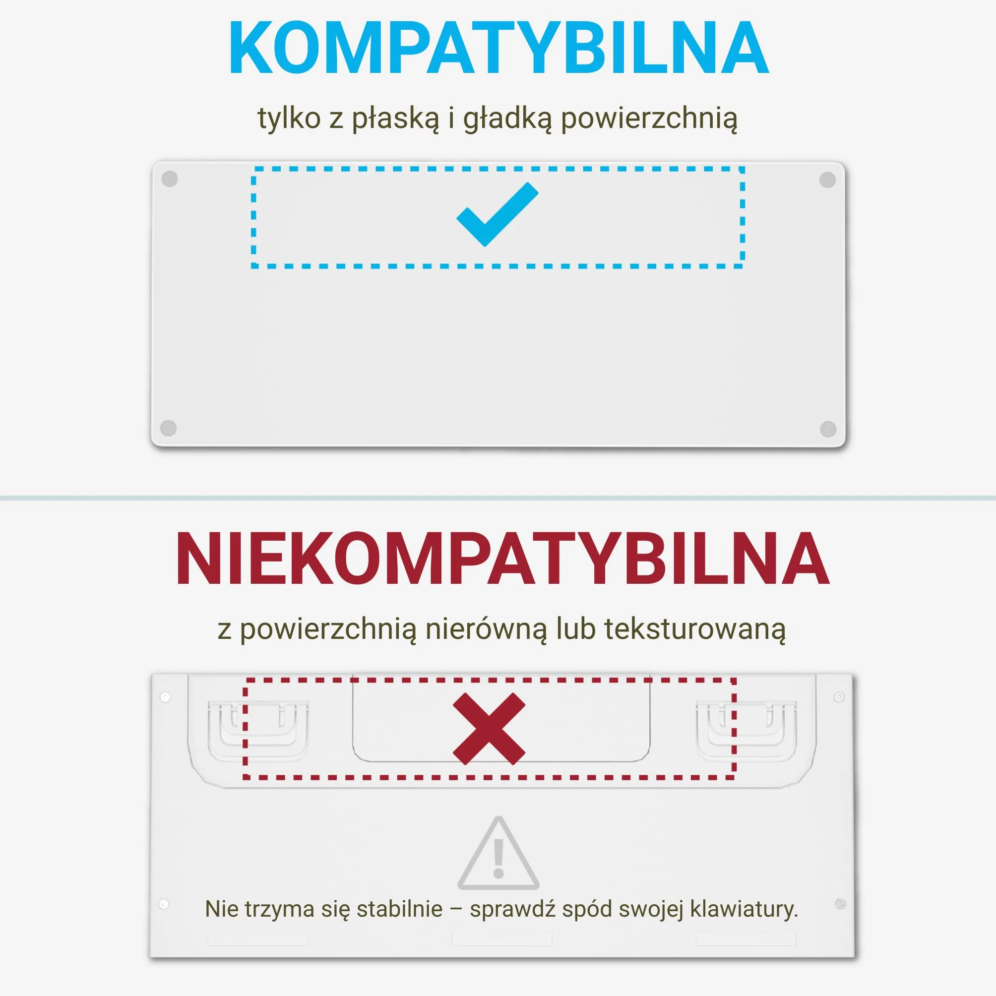 GPG2 ESC Flip PRO stojak na klawiaturę komputerową, regulowany, przechylany podnośnik do klawiatury do ergonomicznego pisania, minimalistyczny stojak do klawiatury z antypoślizgowymi nóżkami, wysuwany