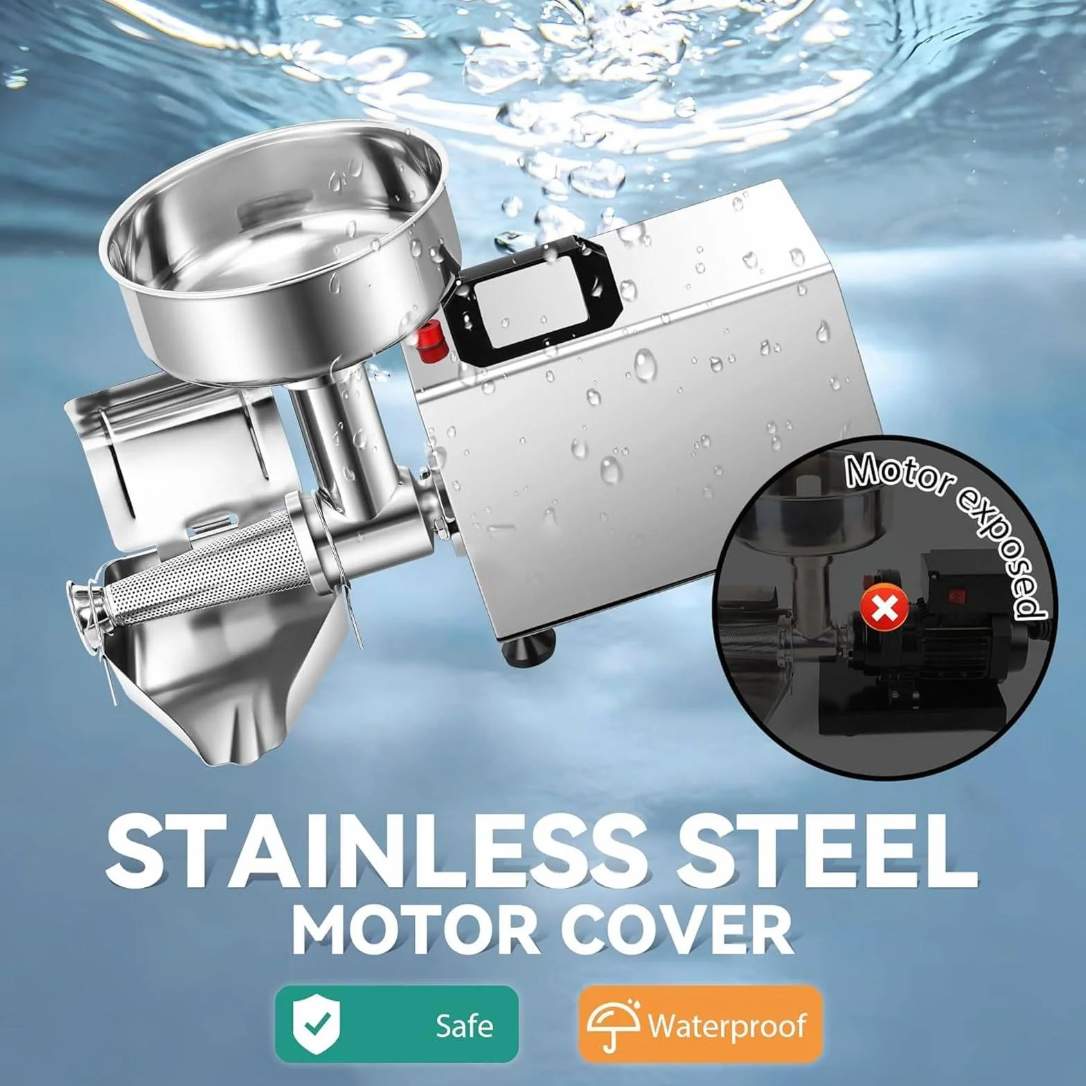 Komercyjne sito do pomidorów 450W oraz maszyna do robienia sosów, elektryczny młynek spożywczy do sosu pomidorowego/jabłkowego, stal nierdzewna 304, wydajność 150 kg/h