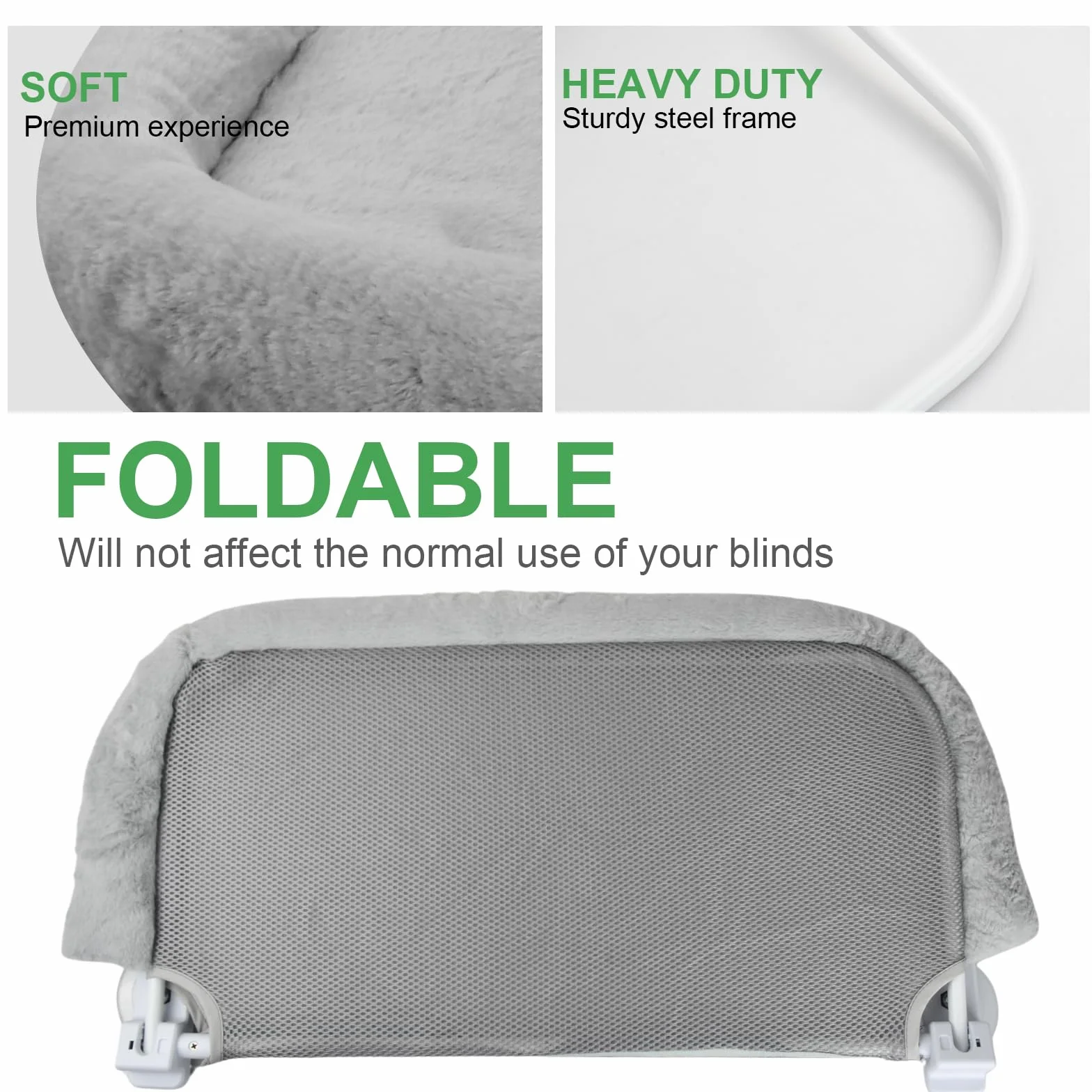 Łóżko hamakowe dla kota, 60 x 30 cm, składane, z mocnymi przyssawkami, nadaje się do prania, pluszowa poduszka na ścianę, nośność do 25 kg, szary