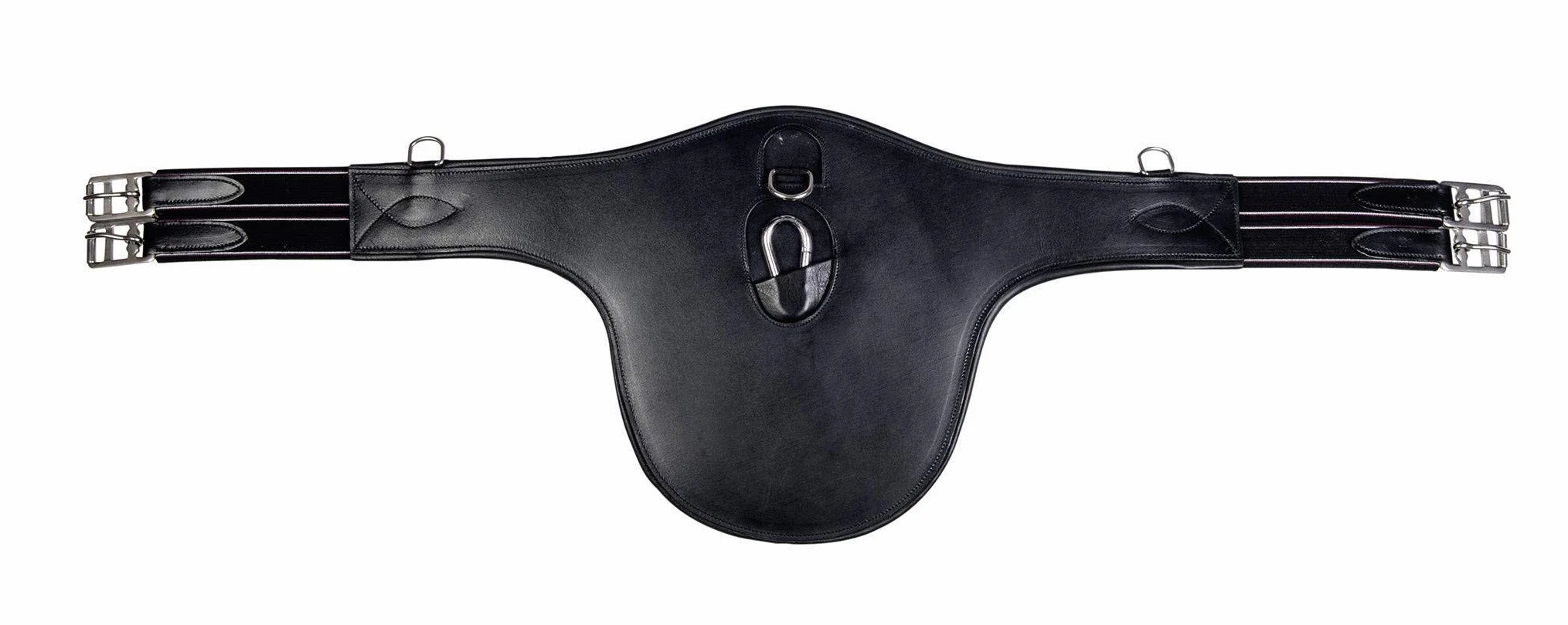 Pas podsiodłowy z ochroną klatki piersiowej HKM SPORTS EQUIPMENT czarny 110 M