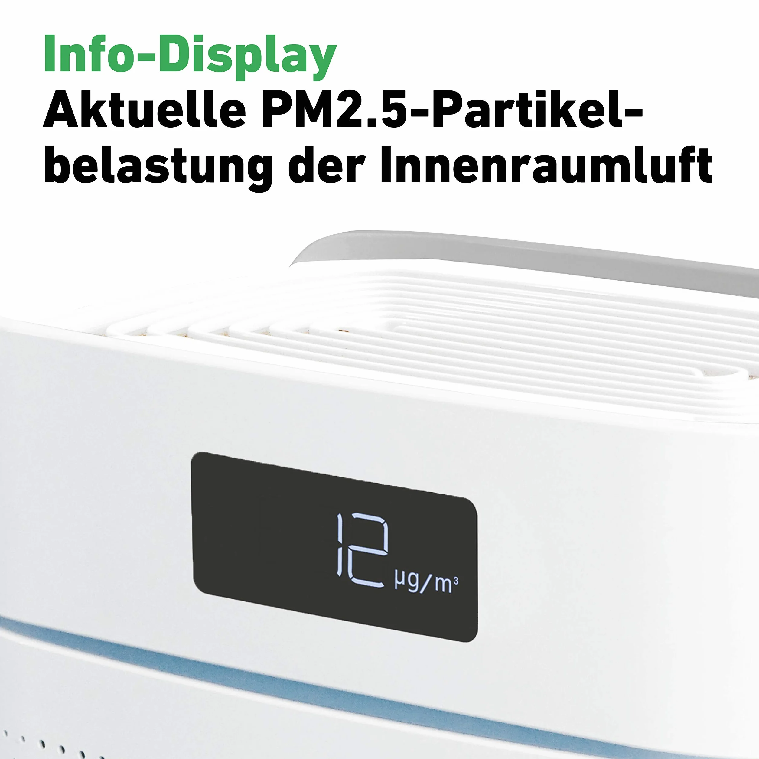 IDEAL - Oczyszczacz powietrza AP25 do 35 m² z filtrem HEPA i filtrem z węglem aktywnym, CADR 250 m³/h przeciwko drobnemu pyłowi, pyłkom, alergenom, bakteriom, dymowi papierosowemu, spalinom – filtr powietrza idealny do domu