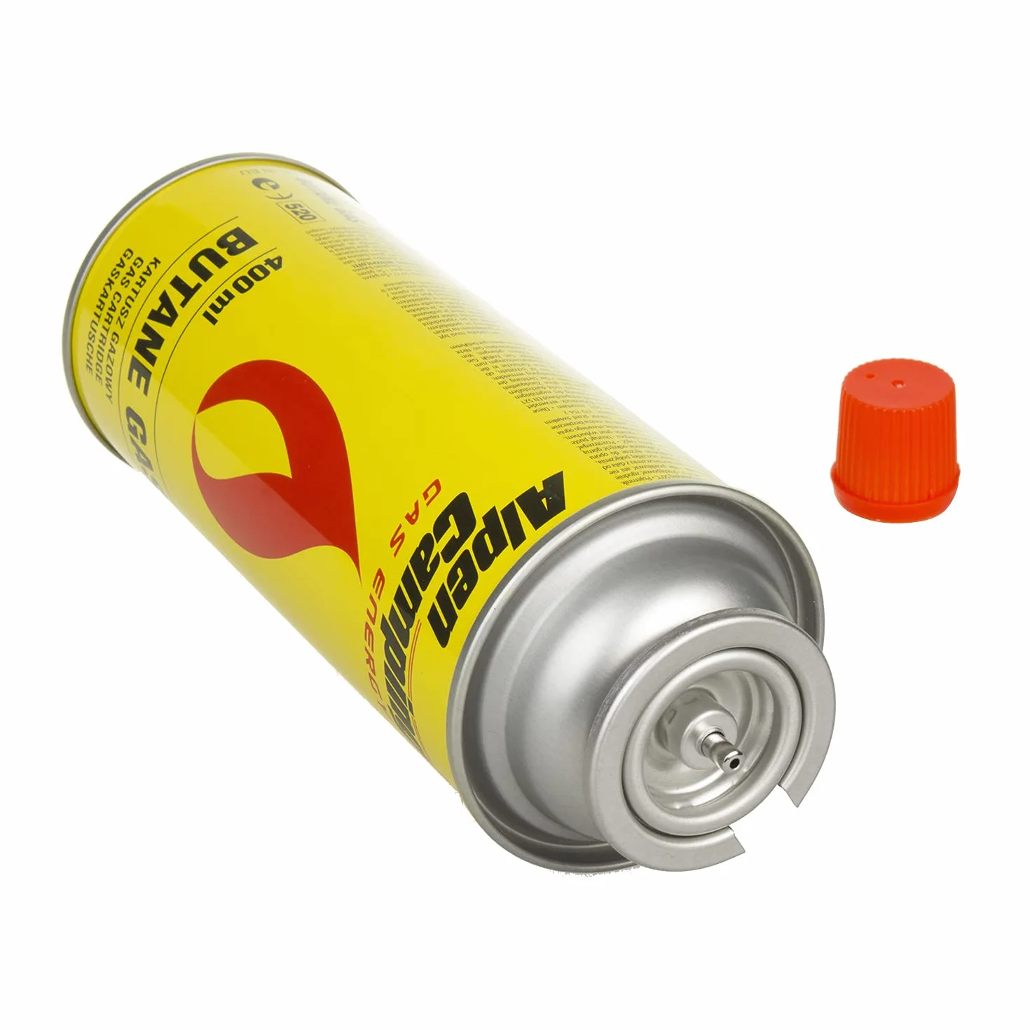 Kartusz gazowy 400ml Alpen Camping, izobutan, zakres działania -10°c do+ 40°c, IK004