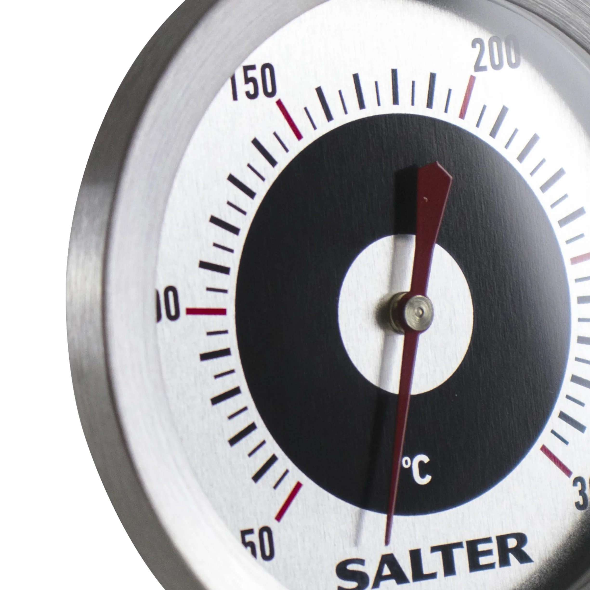 Salter 513 SSCR Termometr do piekarnika, utrzymywanie optymalnej temperatury, gotowanie/pieczenie, regulacja kąta, duży wyświetlacz, zawieszany, stojący/leżący na półce piekarnika, zakres 50–300°C