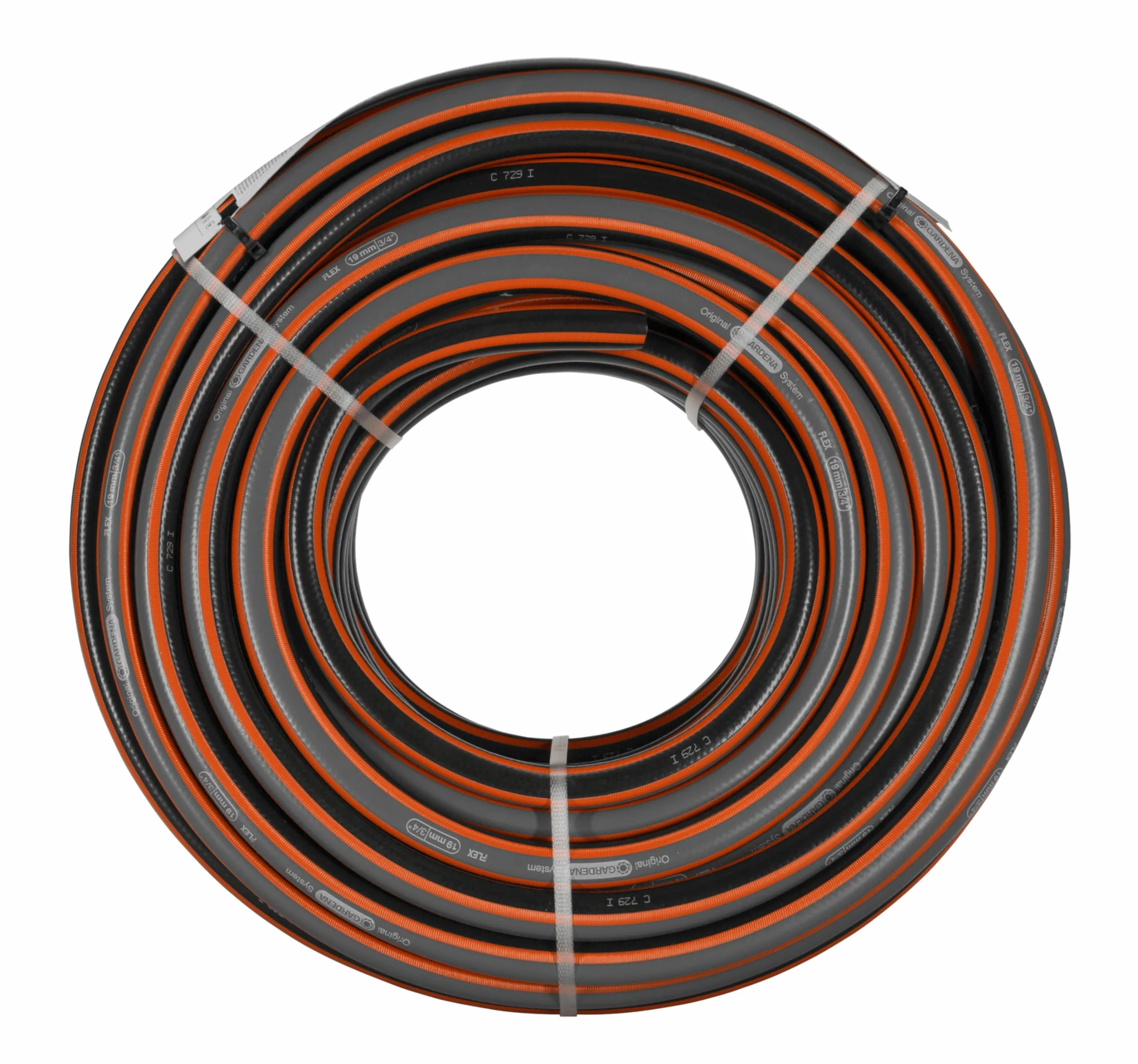 Gardena Comfort FLEX wąż 19 mm (3/4"), 50 m: odporny na odkształcenia, elastyczny wąż ogrodowy, Power Grip, oplot spiralny, ciśn. rozrywające 25 barów, bez elementów systemowych, zapakowany (18055-20)