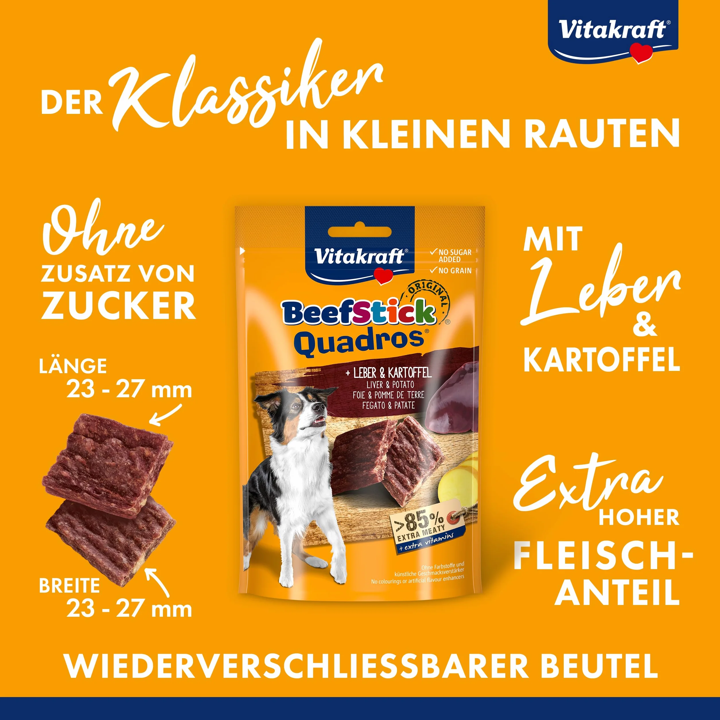 Vitakraft Beef Stick Karma dla Psów, Skórka, 70 g