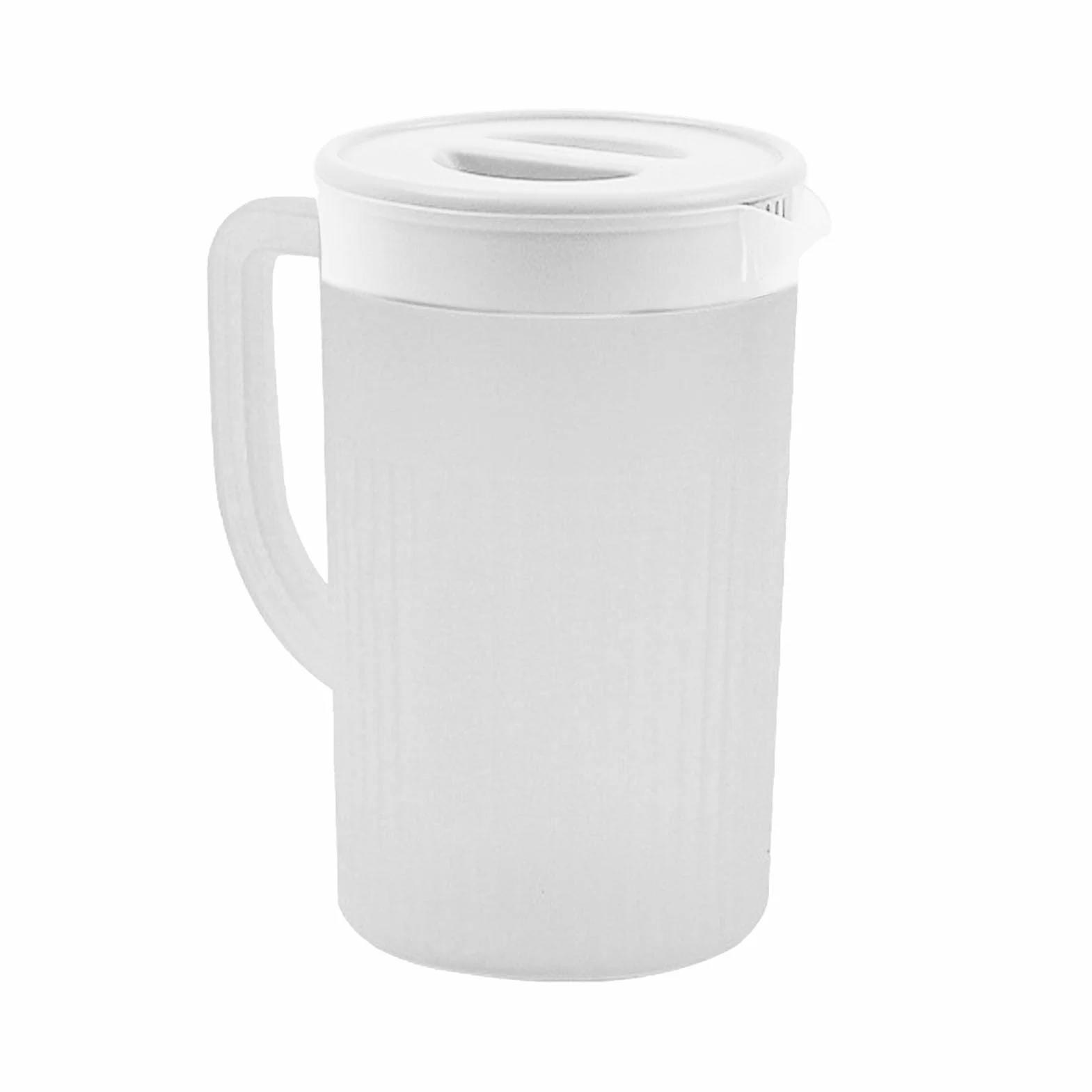 Generic Plastikowy Dzbanek na wodę o Dużej Pojemności Odporny na Wysokie Temperatury Dzbanek zimną wodę do Lodówki Sok i herbatę 2,7 L PP (WHITE)