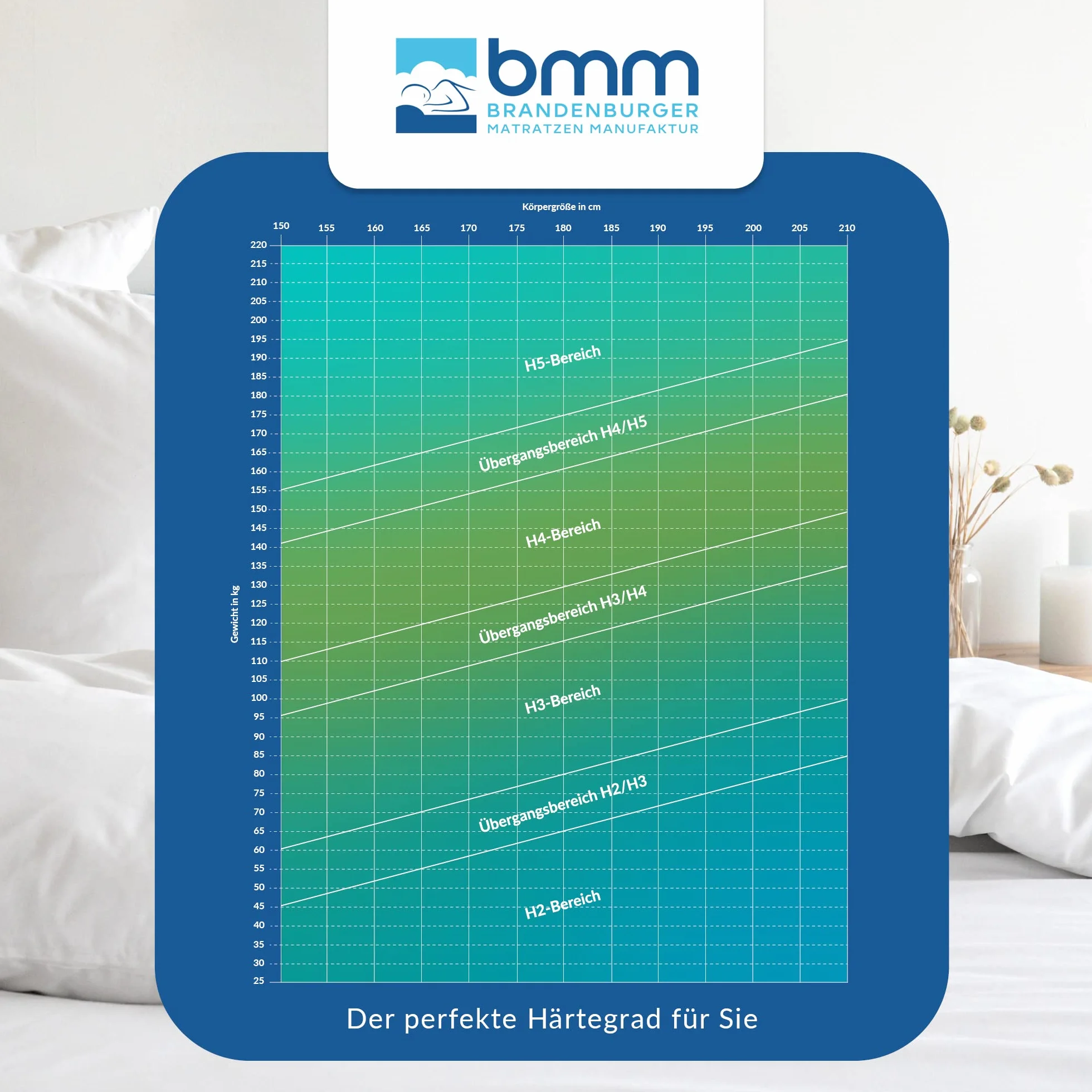 BMM Materac 120 x 200 cm Klasyczny 19, stopień twardości H5 Ultra twardy / Materac z zimnej pianki, certyfikat Öko-Tex/Ergonomiczny, 7 stref, grubość 19 cm/Materac o niemieckim wzornictwie.