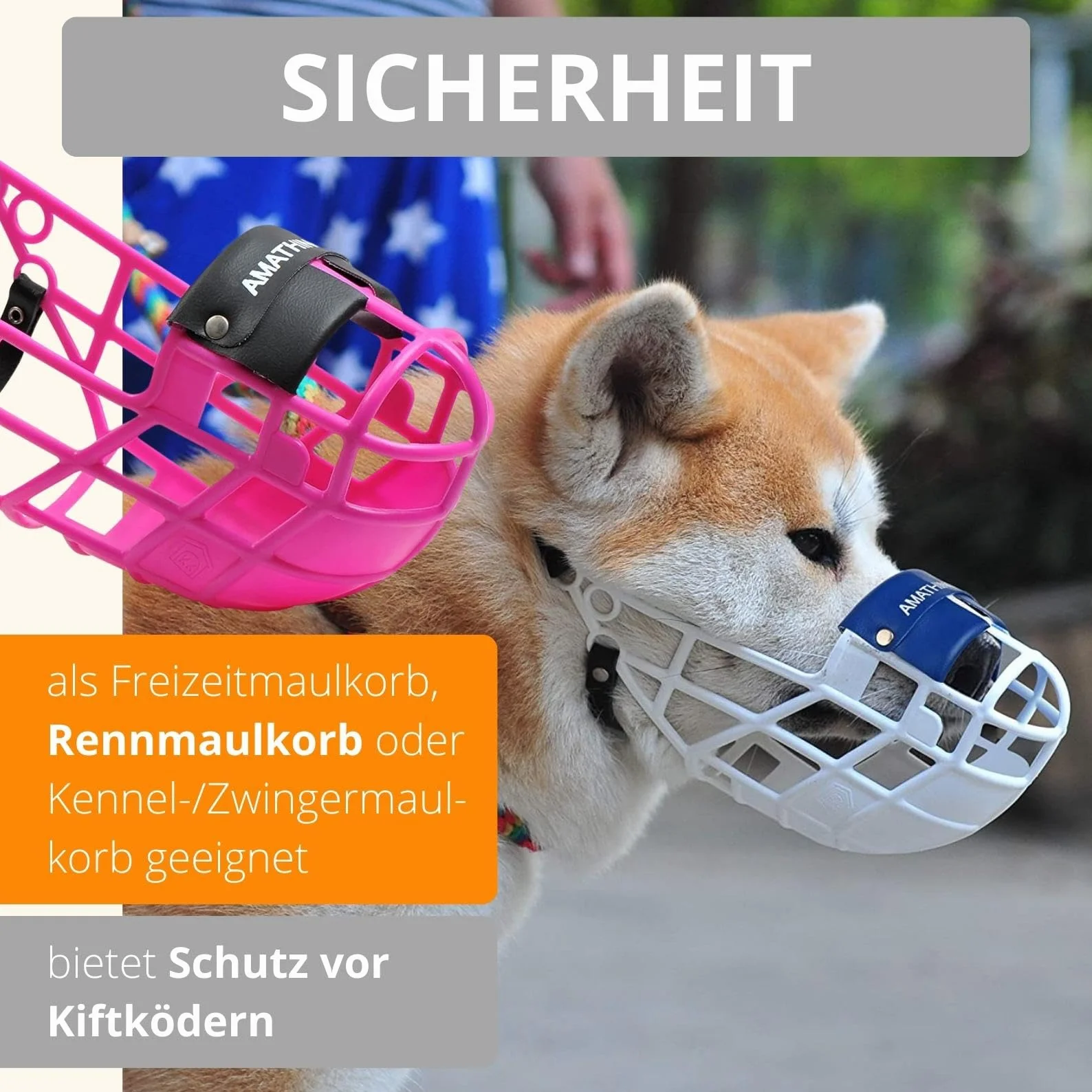 AMATHINGS Kaganiec Super Kennel Soft z watowanym noskiem do picia biały