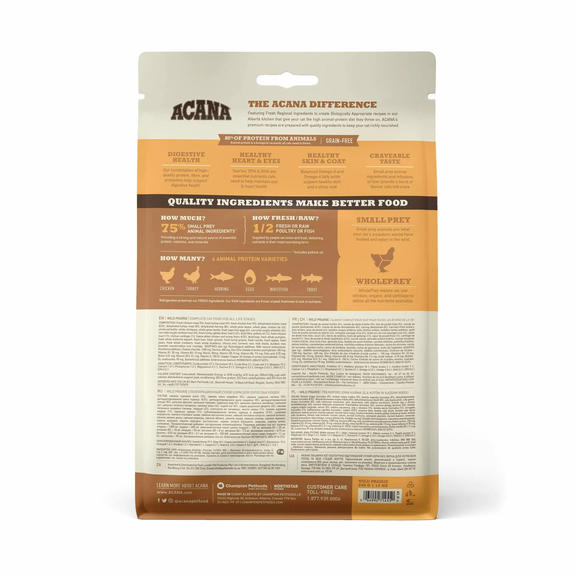 Acana Regionals Wild Prairie Dla kotów 340g
