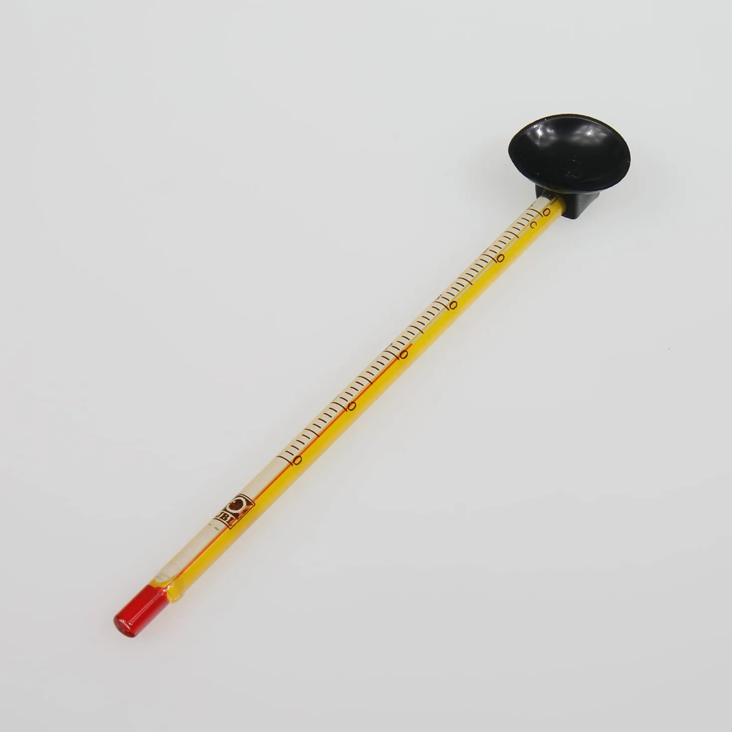 JBL Aquarium Thermometer Premium 6140700, precyzyjny termometr, cienki szklany uchwyt, uchwyt ssący w zestawie