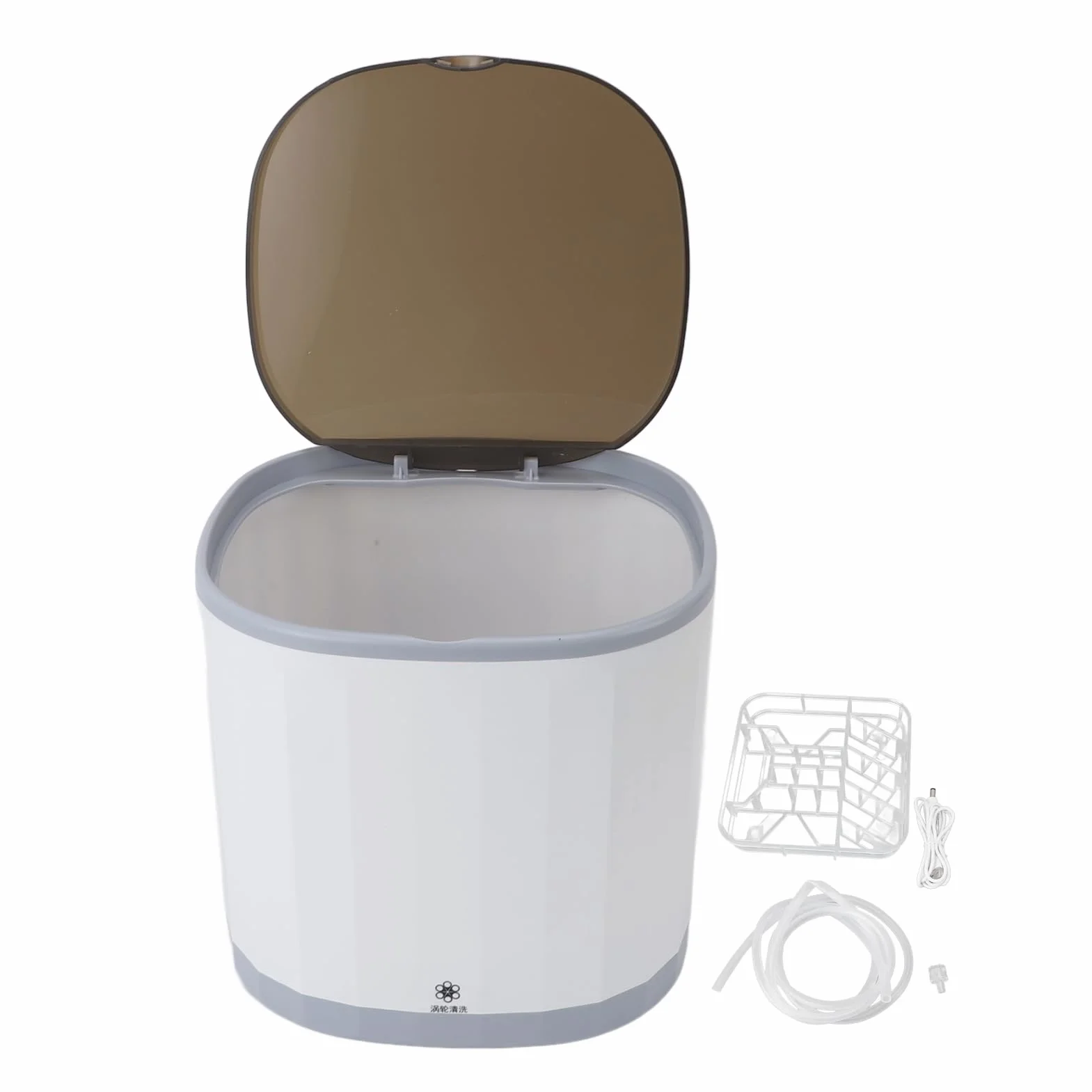 Przenośna mini zmywarka 4 l, ładowana przez USB, wysoka wydajność, ze szczegółowym designem do domu, biura, gabinetu
