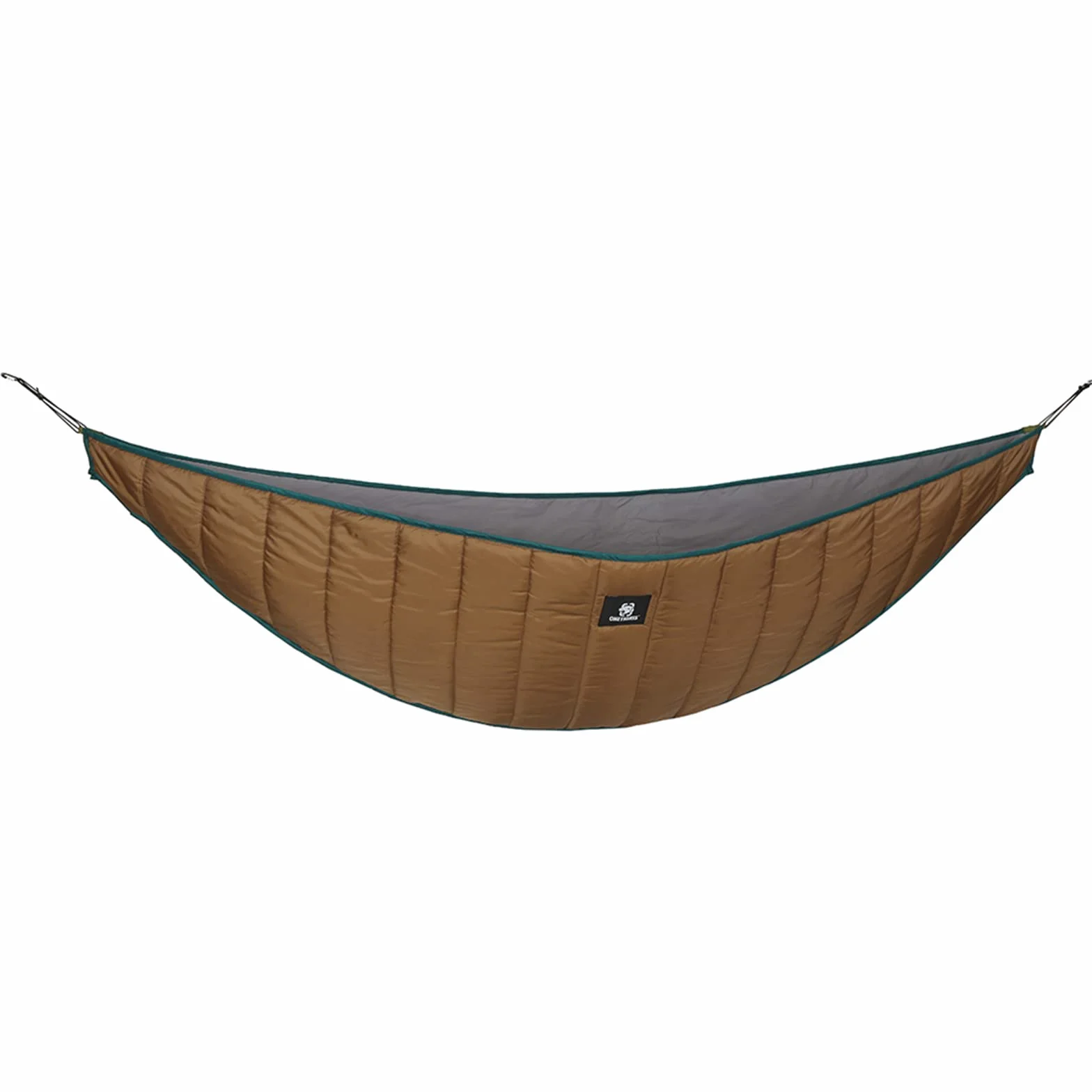 OneTigris Hideout Hamak 280 x 120 cm brązowy (coyote braun) ultralekki mata pod hamak ochrona cieplna na wędrówki kemping