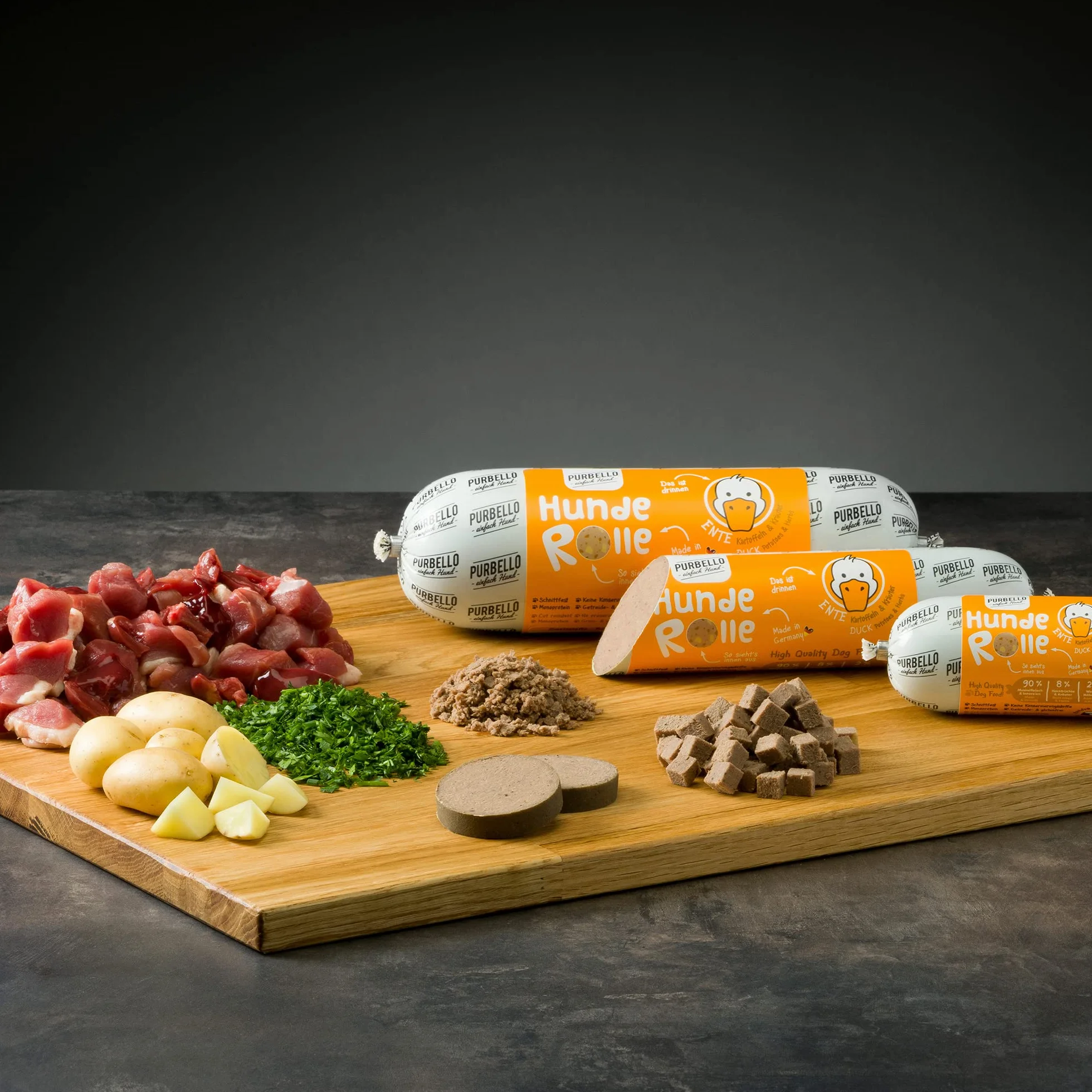 Purbello Kiełbasa dla Psa, Kurczak/Kaczka/Wołowina, 3.2 kg