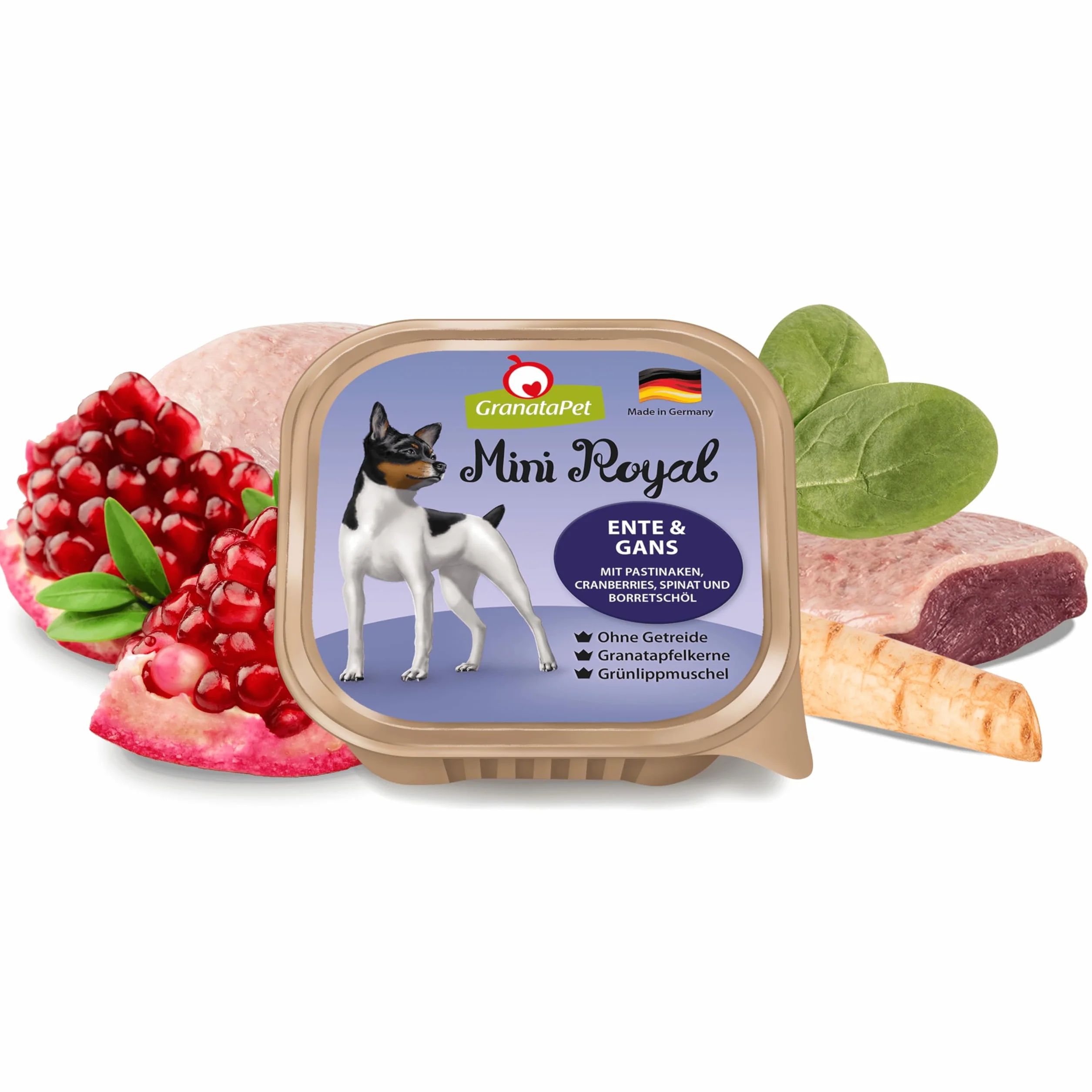 Granatapet Mini Royal Karma dla Psów, Kaczka/Gęś, 11 x 150 g