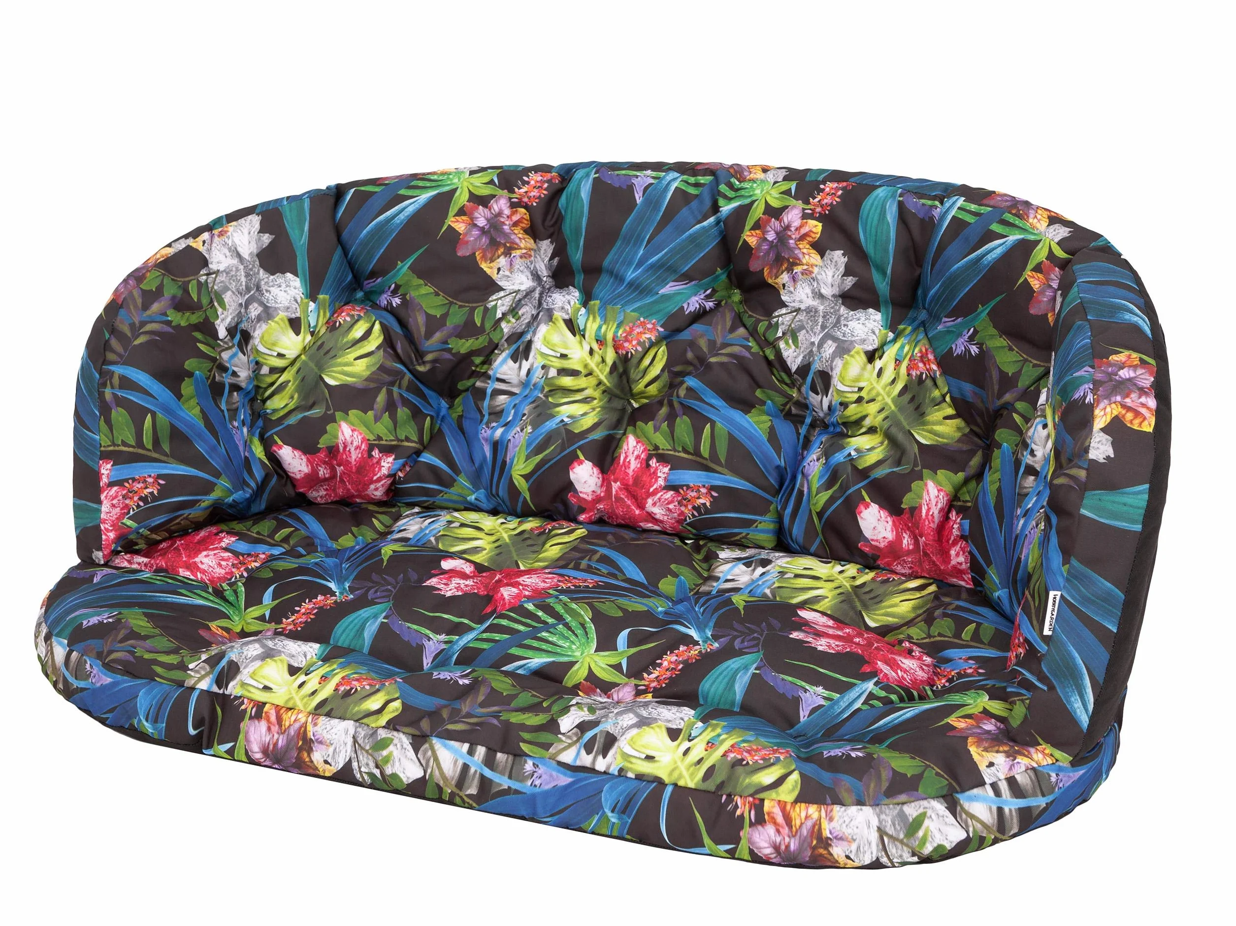PillowPrim Grupa rattanowa poduszka na sofę, zestaw poduszek rekreacyjnych, poduszka na leżaki, poduszka na sofę, 100 x 50 x 38 cm, kolorowe liście