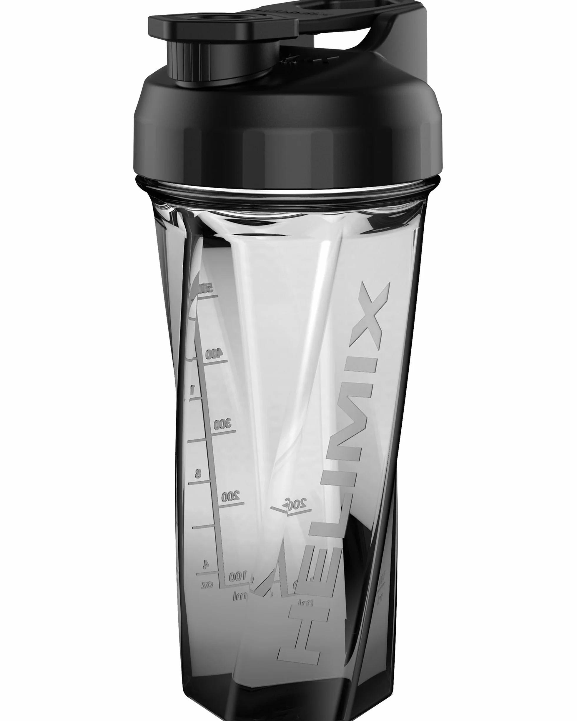 Helimix 2.0 Vortex Protein Shaker, 800 ml (28 uncji) - Sportowa butelka na napoje proteinowe i smoothie - bez gwizdków, grudek i baterii - odporna na mycie w zmywarce i wolna od BPA