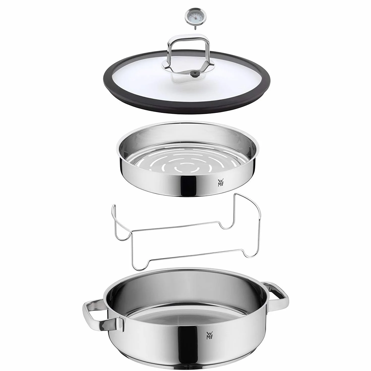 Wmf Vitalis Parowar, Czarny/Srebrny, 5 l