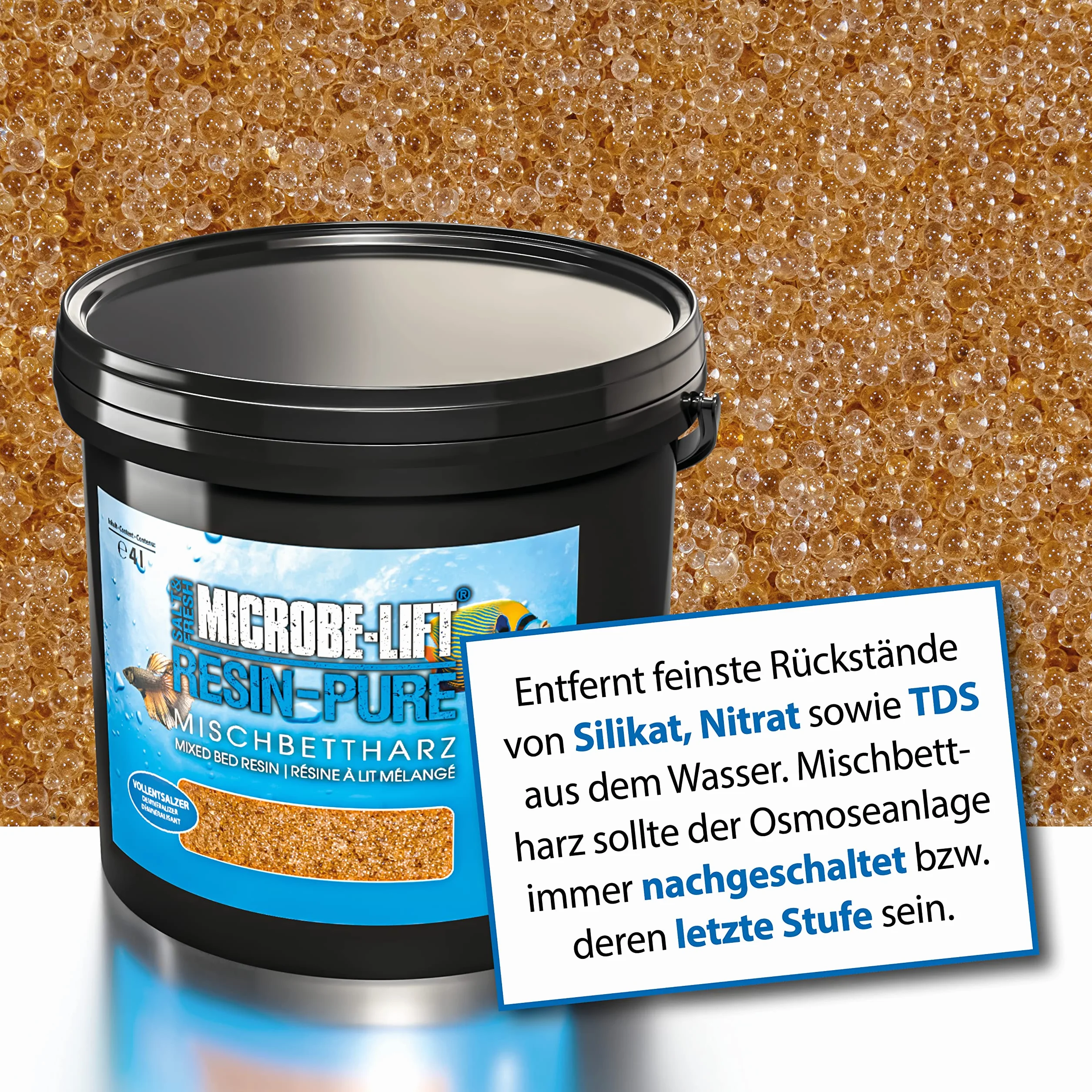 MICROBE-LIFT Resin-Pure Żywica z mieszanym złożem demineralizator 4000 ml