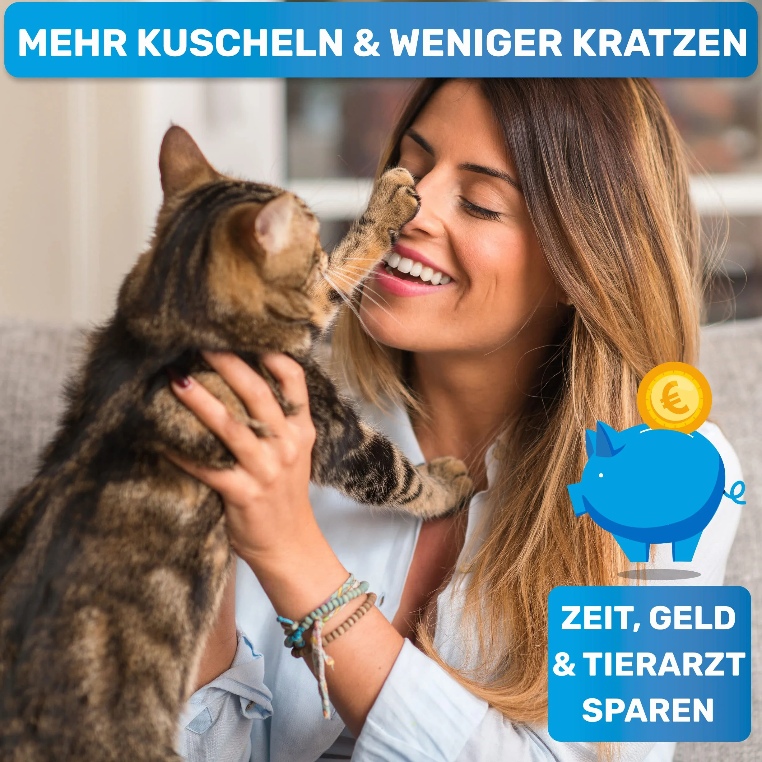 BluePet Mini nożyce do pazurów dla kotów, psów, królików i szczeniaków I proste i bezpieczne w przypadku ciasno przylegających pazurów I mały obcinacz do pazurów i nożyczki do paznokci I obcinacz do