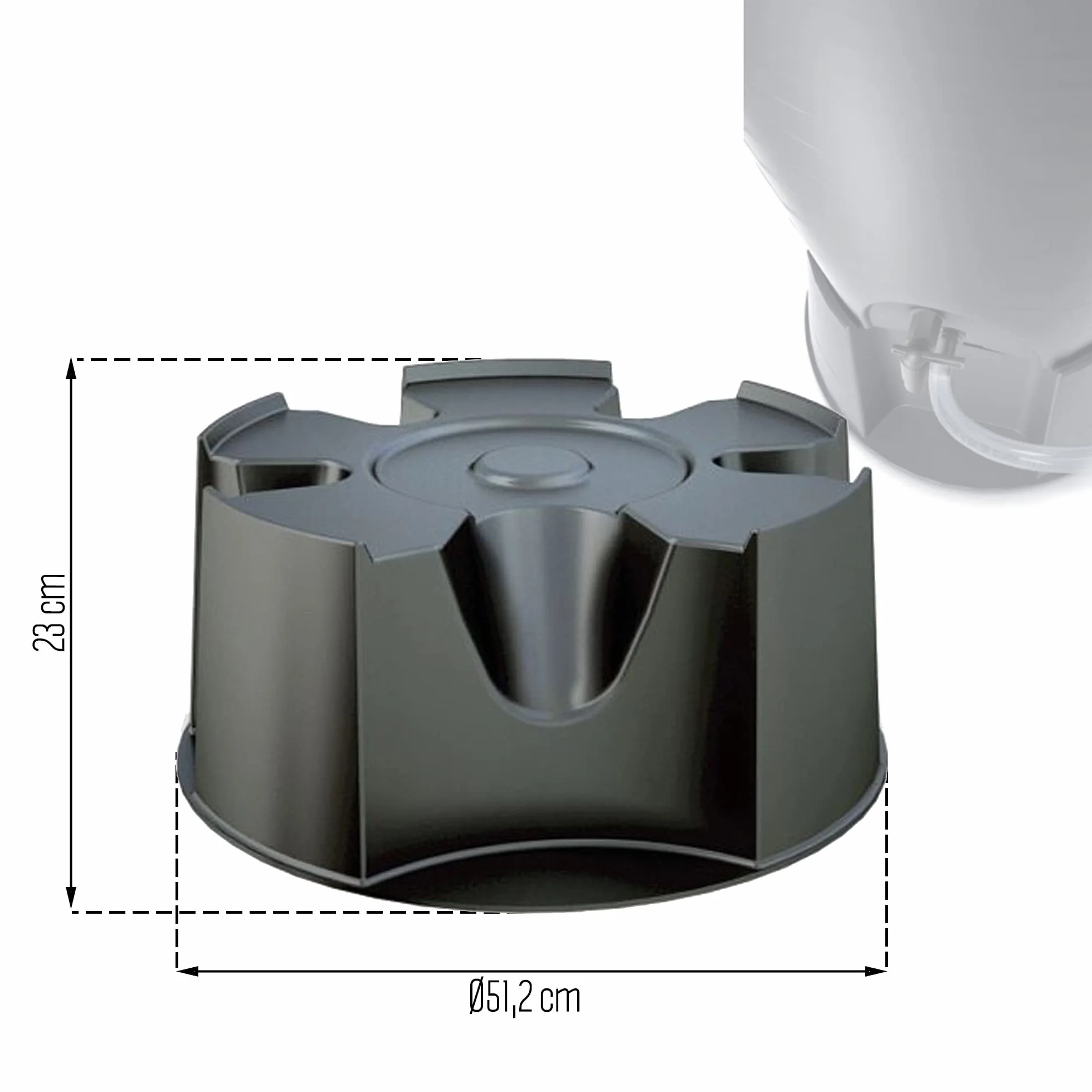Prosper Plast IBAS-S411 51,2 x 23 cm podstawa prysznicowa - czarna (12-częściowa)