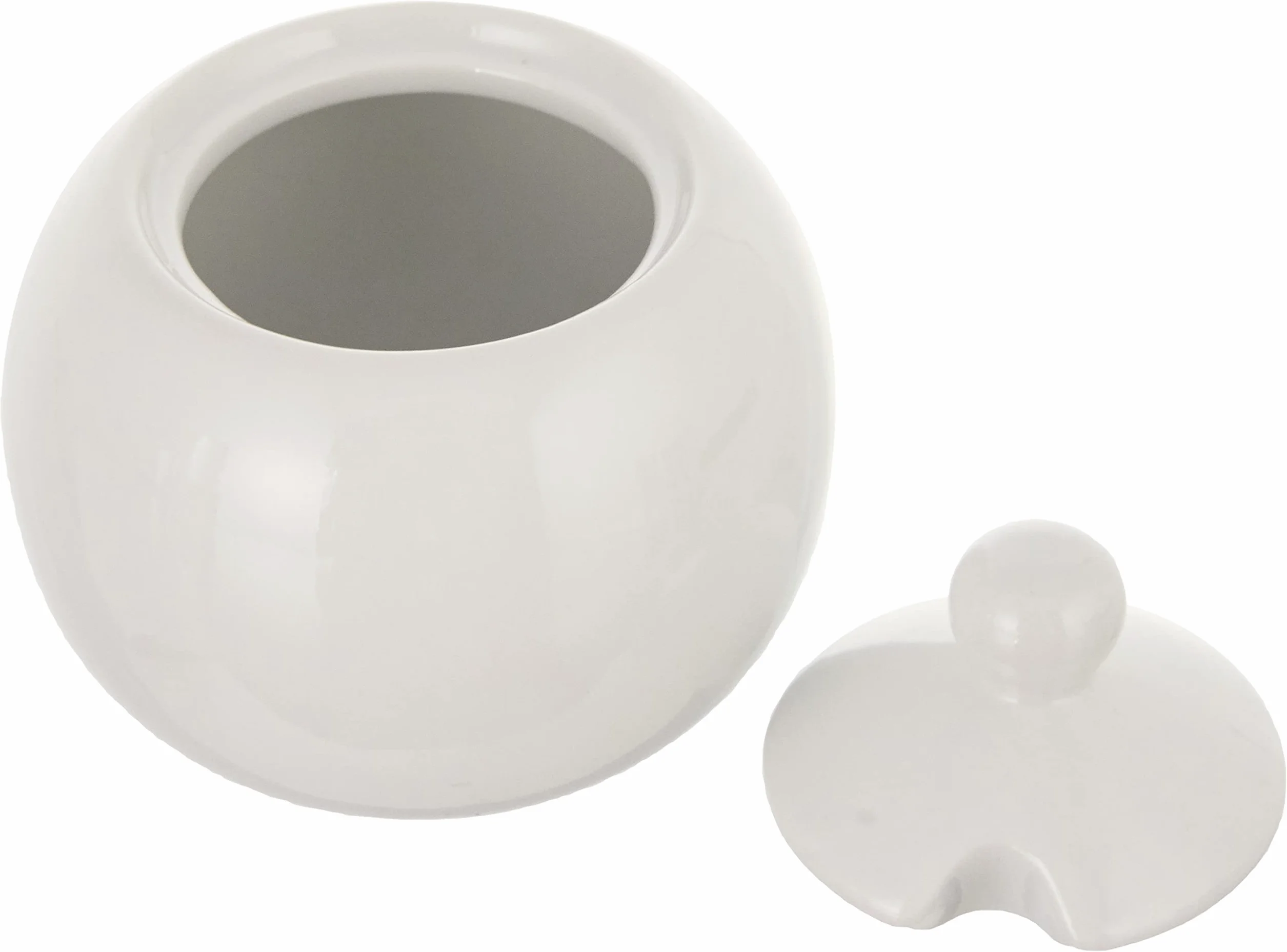 Excèlsa biały domowy słoik na cukier 9 cm