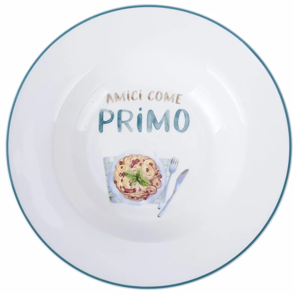 Zestaw 6 talerzy do zupy, 23 cm, porcelana New Bone China, Le Travisate