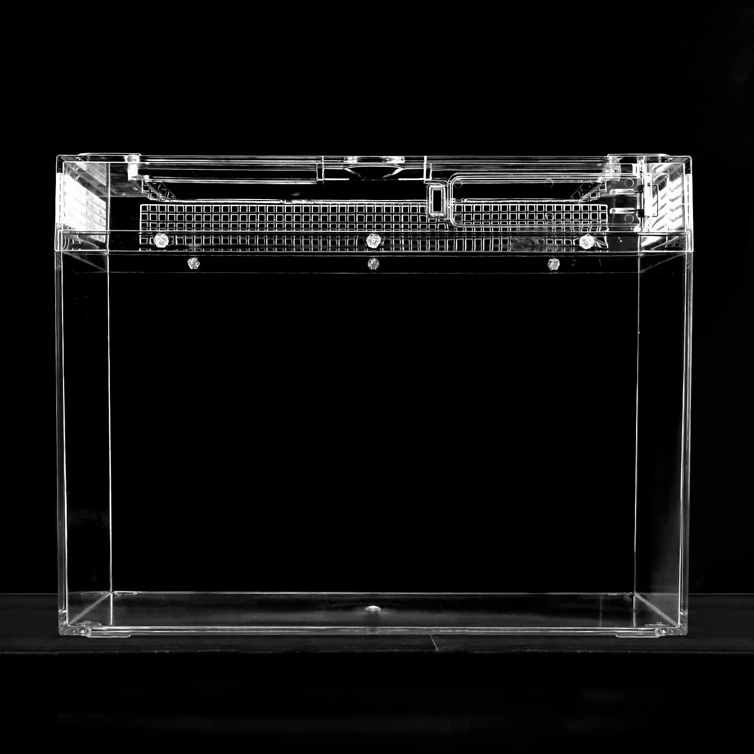 QWORK® Skrzynka do karmienia gadów, gad Growth pc terrarium, 30 * 18 * 22cm dla różnych gadów i owadów