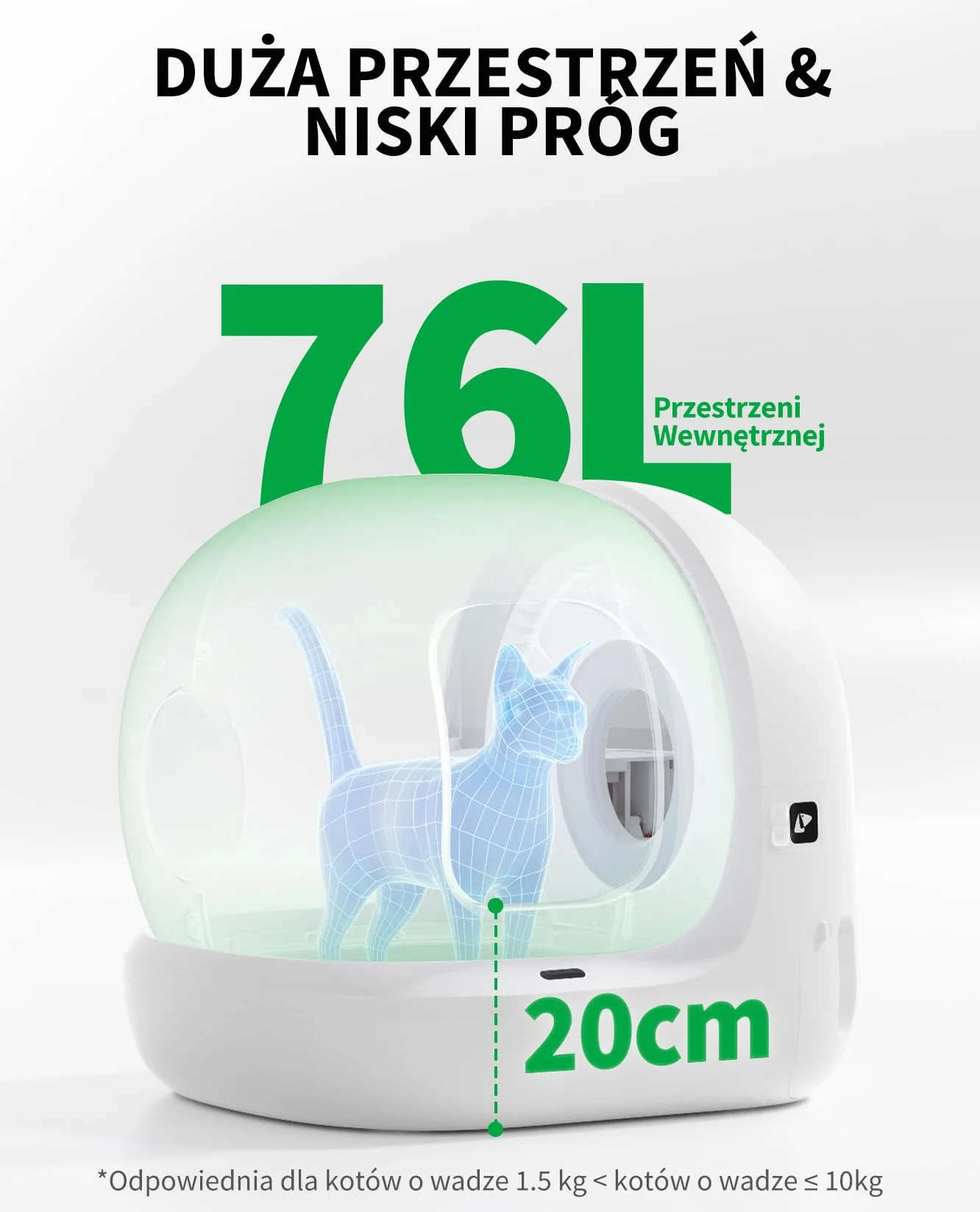 PETKIT Pura Max 2 Samoczyszcząca Kuweta dla Kota, Duża Objętość, xSecure, Eliminacja Nieprzyjemnych Zapachów, Aplikacja Control, N50